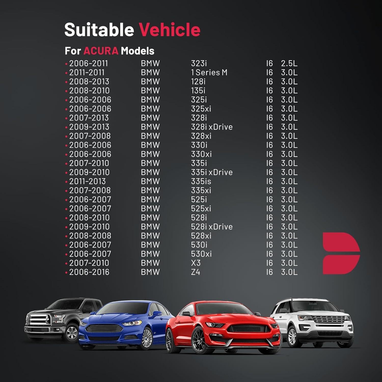 Sensor de Oxígeno BDFHYK Compatible BMW 128i 135i 323i 325i