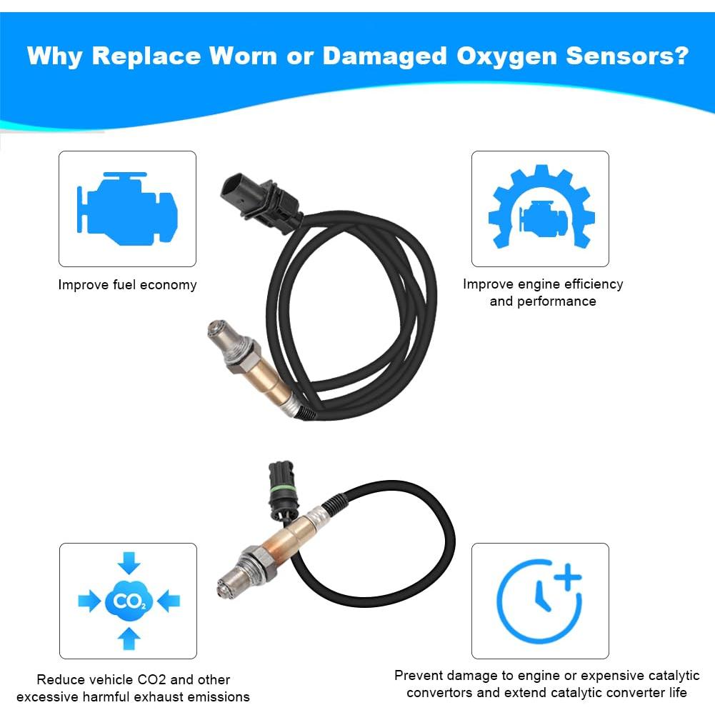 Sensor de Oxígeno O2 JDMON 2PCS Compatible BMW 2008-2013