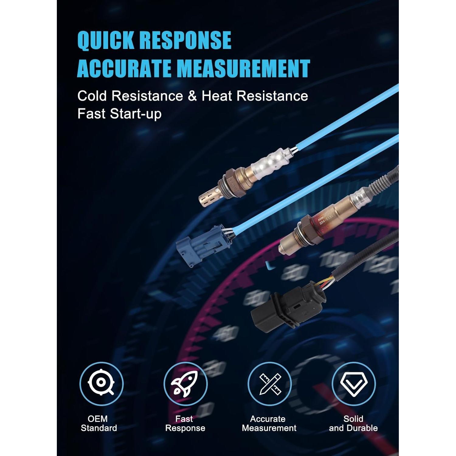 Sensor de Oxígeno O2 TAUTOY para Mini Cooper 2007-2010 2 Pcs