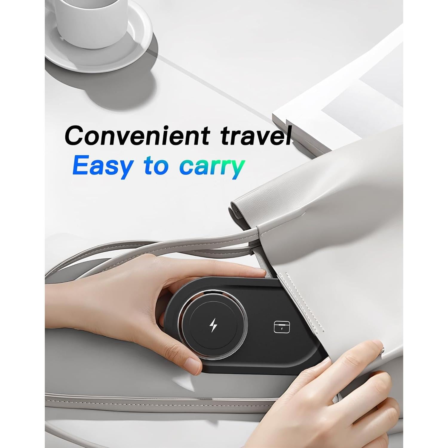 Cargador Inalámbrico 3 en 1 Moencase para iPhone y Apple Watch