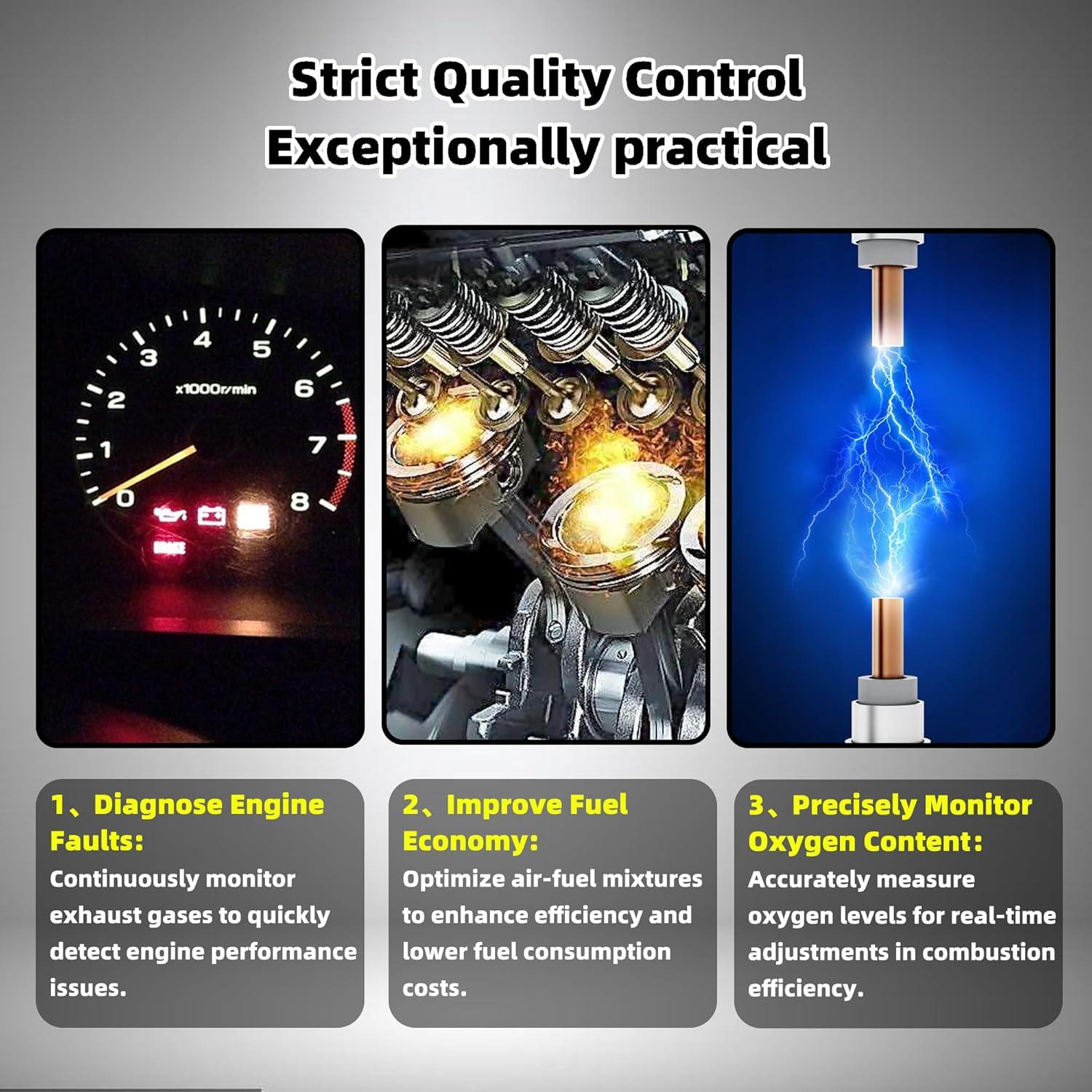 Sensor de Oxígeno 2PCS A-tnewb Compatible Ford Fusion 2014-2020