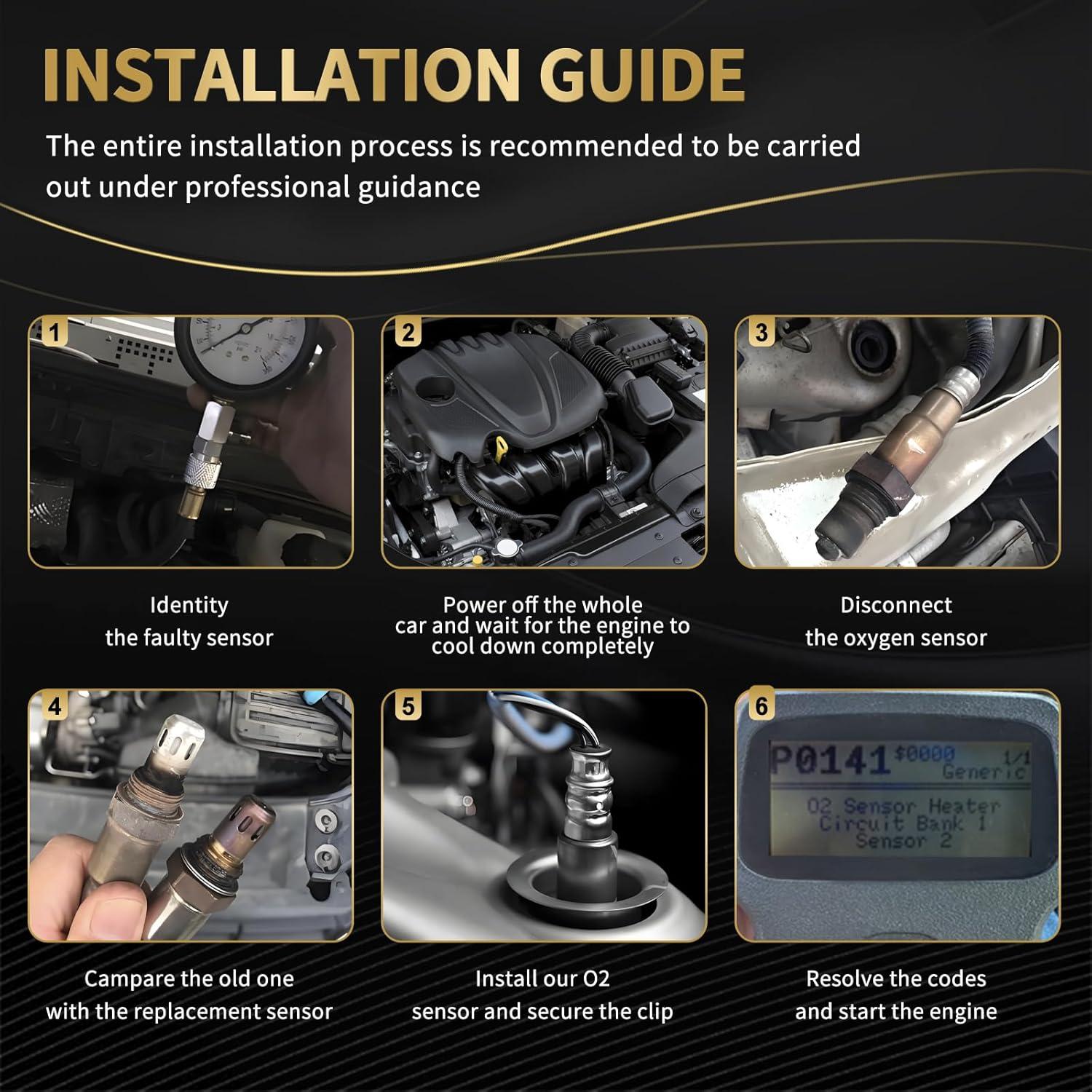 Sensor de Oxígeno AXINMOTOO 2 Piezas para Ford y Lincoln
