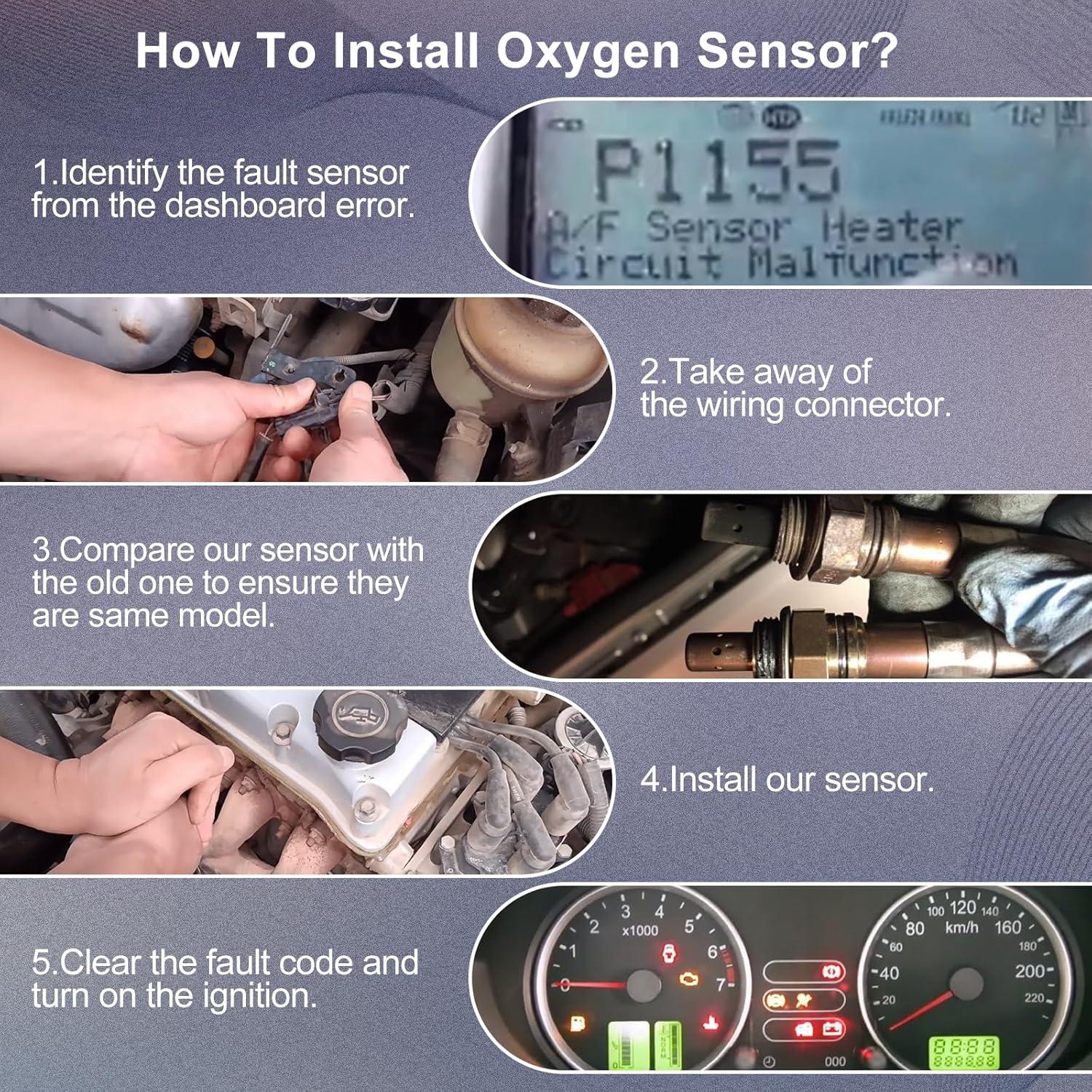 Sensor de Oxígeno PAPAPARTS O2 Compatible Ford Focus 2012-2014