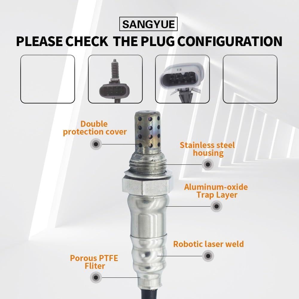 Sensor de Oxígeno O2 2PCS Sangyue para Chevrolet Malibu 2013-2015