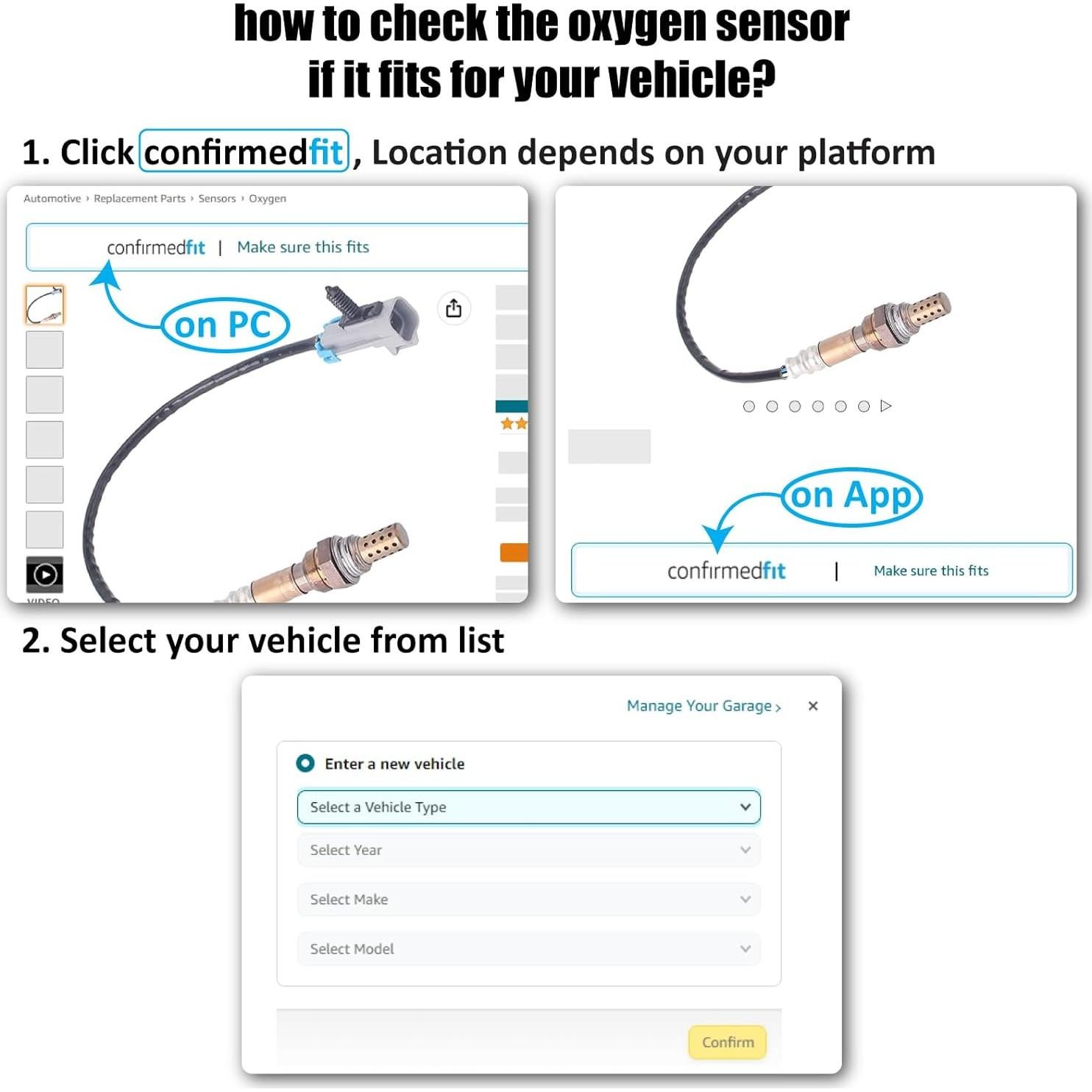 Sensor de Oxígeno DOSKJOK Compatible Mazda 3 2004-2005 2.0L 2.3L y Mazda 5 2006-2007 2.3L