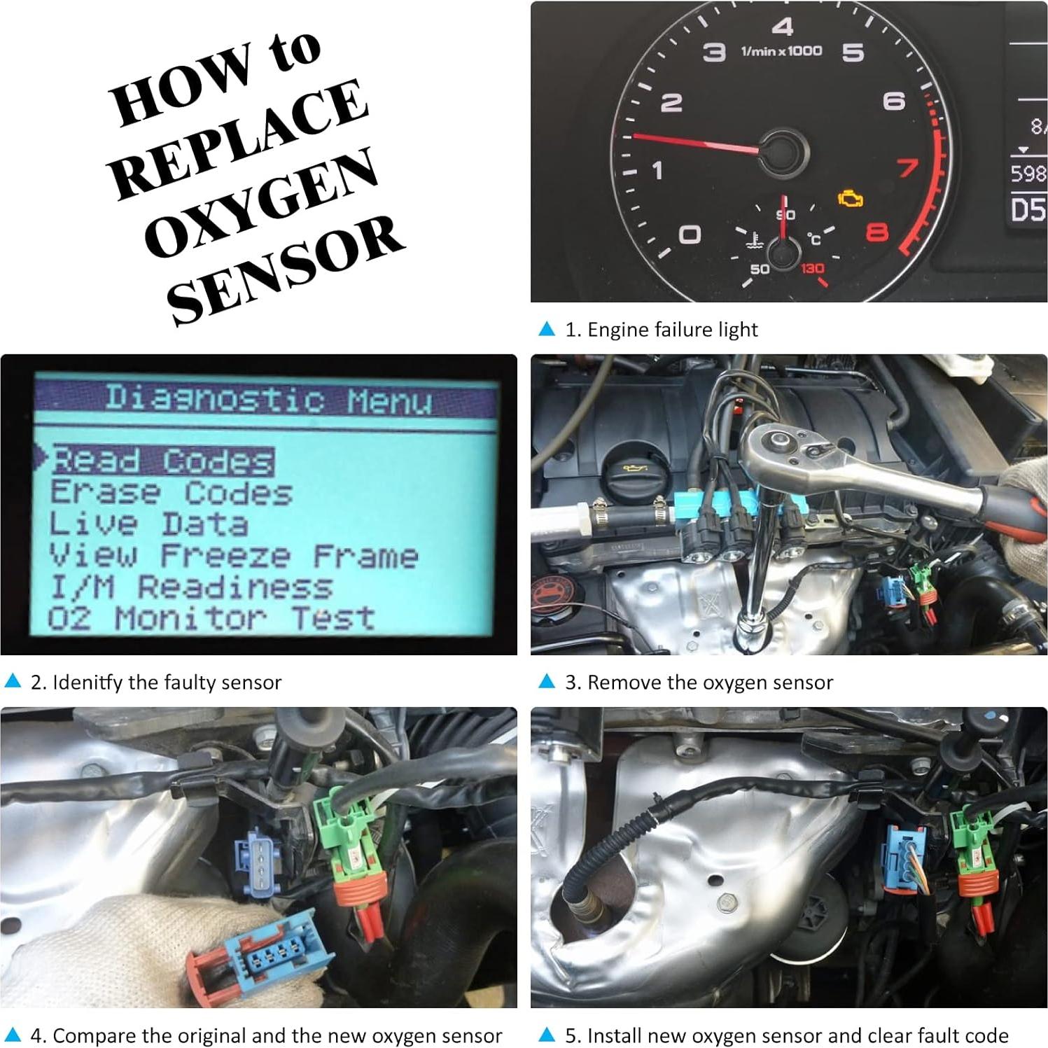 Sensor de Oxígeno DOSKJOK Compatible Mazda 3 2004-2005 2.0L 2.3L y Mazda 5 2006-2007 2.3L