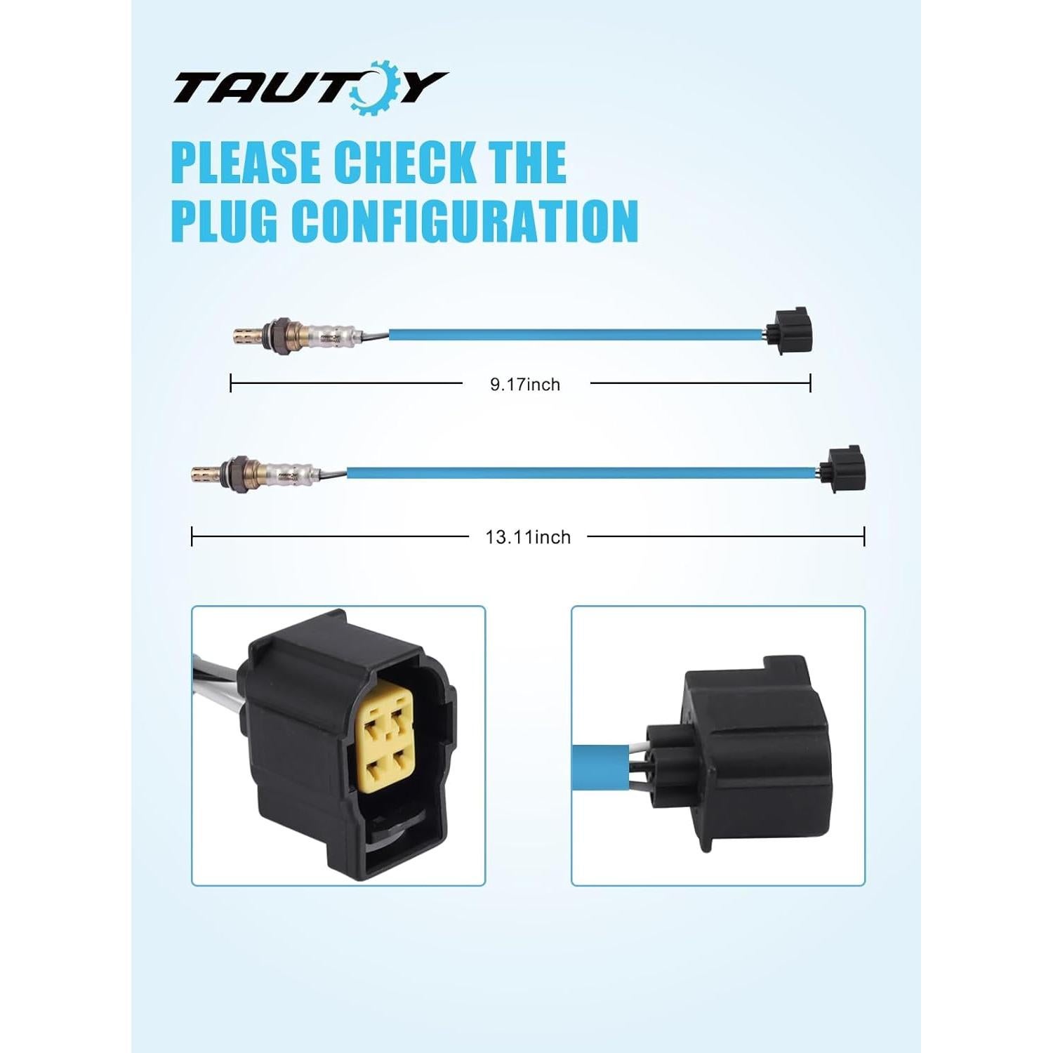 Sensor de Oxígeno O2 TAUTOY 4 Pcs Compatible Chrysler Dodge Jeep
