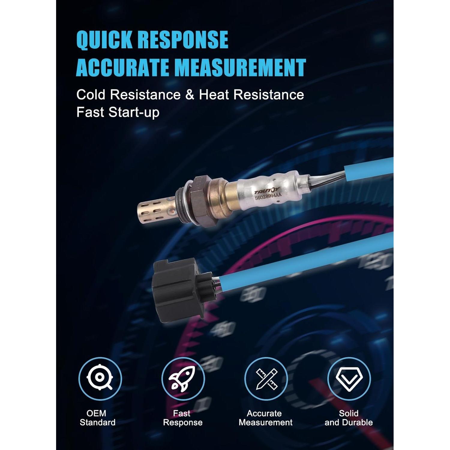 Sensor de Oxígeno O2 TAUTOY 4 Pcs Compatible Chrysler Dodge Jeep