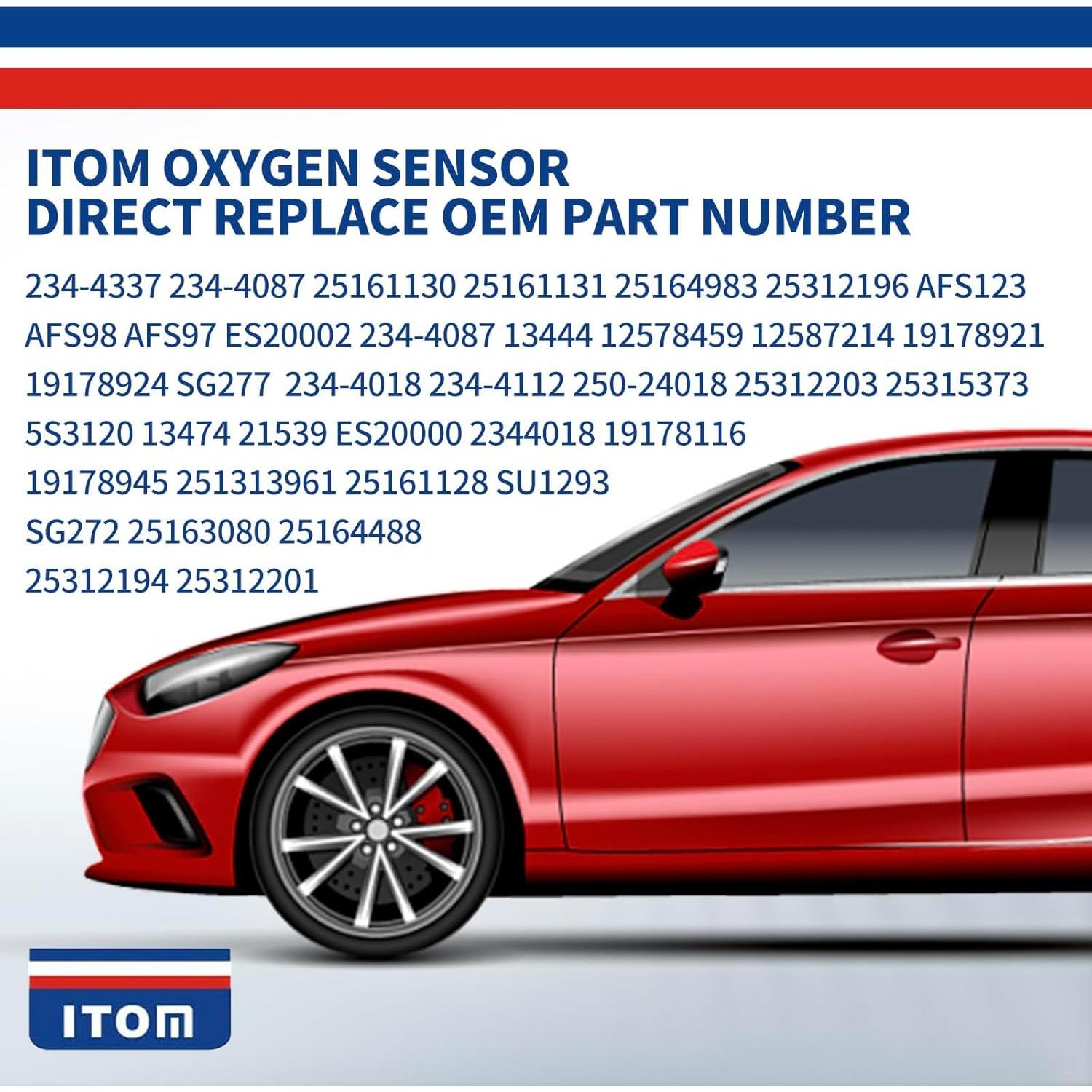 Sensor de Oxígeno ITOM 234-4337 Compatible con Chevy y Cadillac