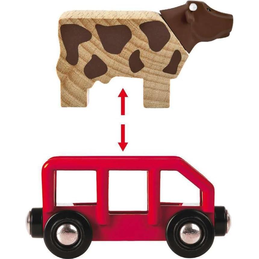 Conjunto Deluxe de Ferrocarril BRIO 33766 - 106 Piezas de Madera