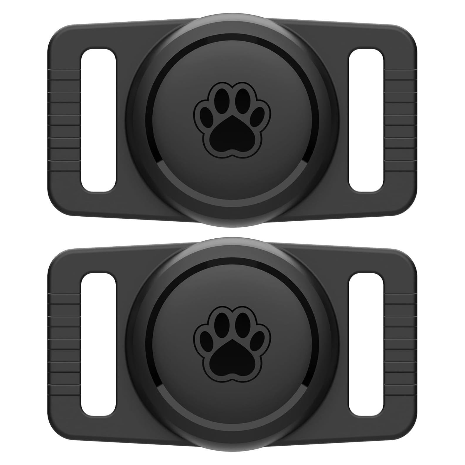 Soporte para Collar de Perro GOCII AirTag Silicona Negro