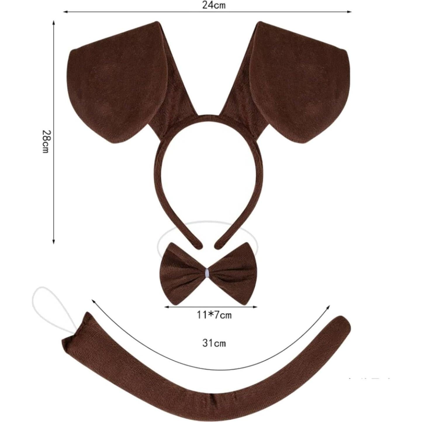 Disfraz Infantil Perro Salchicha Kirei Sui Tutu Diadema 3-8 Años