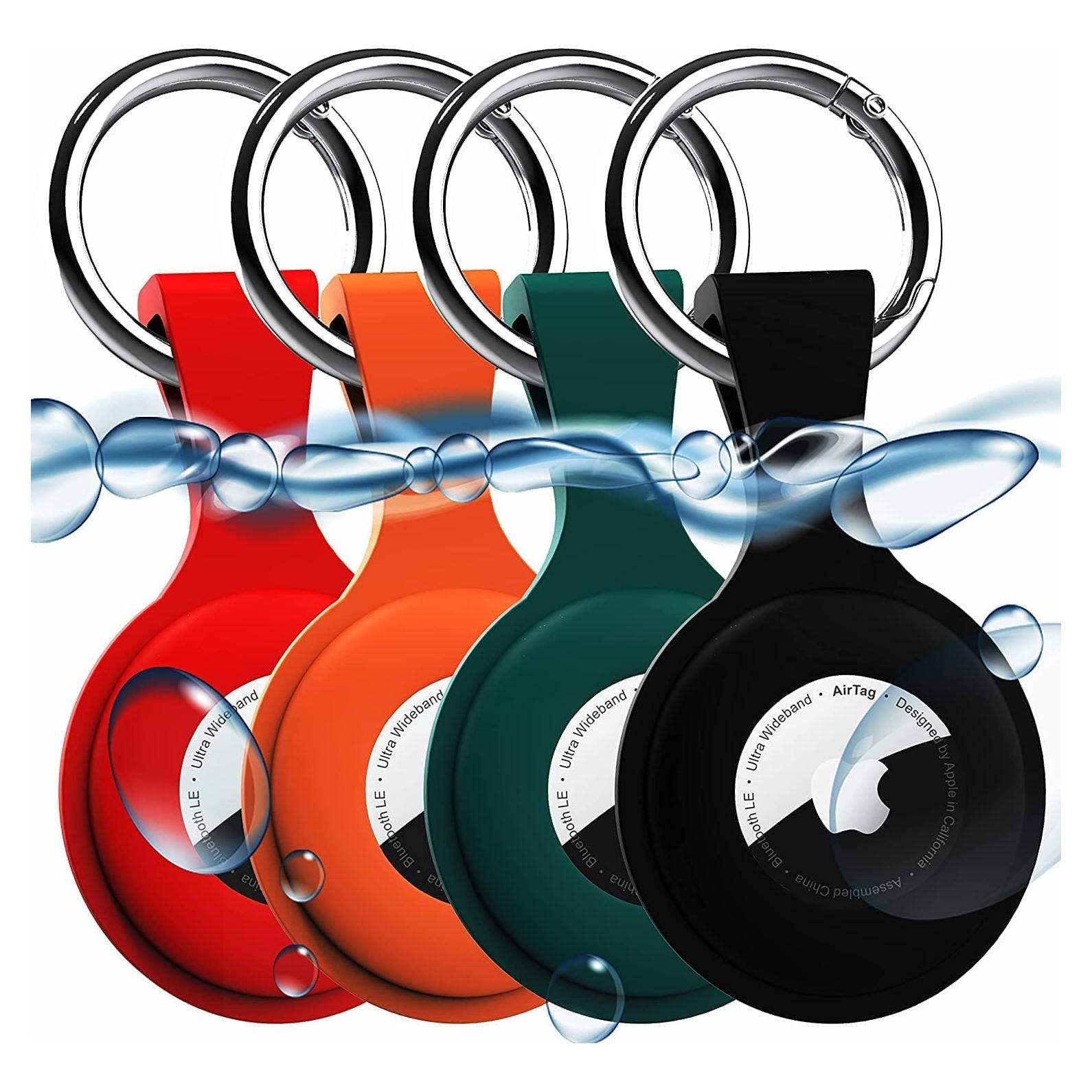 Paquete de 4 Fundas de Silicona para AirTag Wanchel