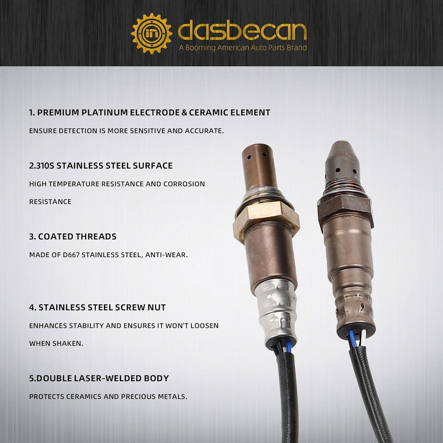 Sensor de Oxígeno Dasbecan O2 2PCS para Toyota Corolla 1.8L