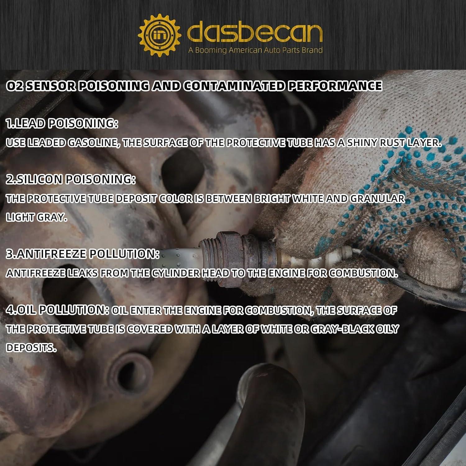 Sensor de Oxígeno Dasbecan O2 2PCS para Toyota Corolla 1.8L