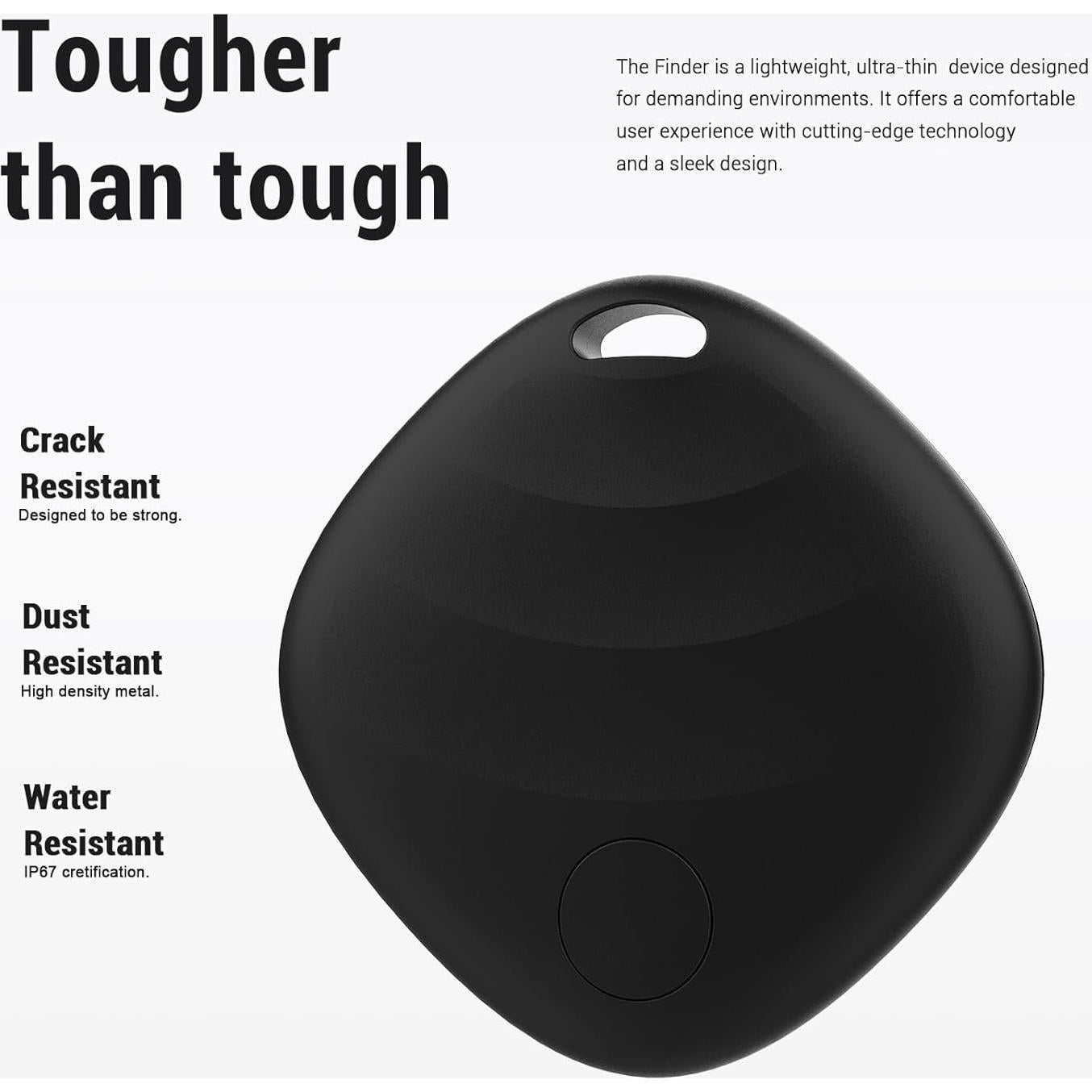 Localizador de Llaves NVQ Bluetooth iOS Negro 1Pack