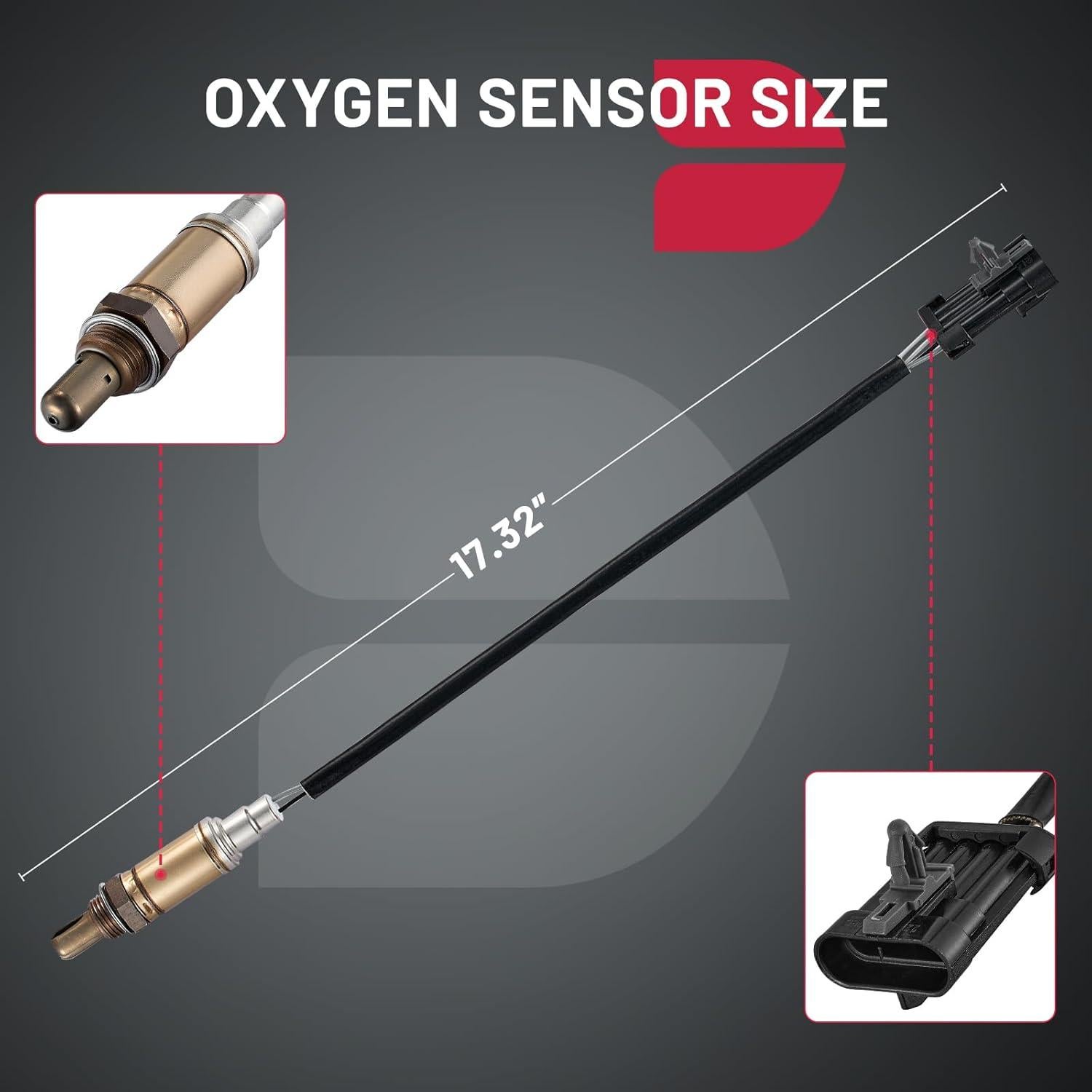 Sensor de Oxígeno O2 BDFHYK Upstream Downstream 238g