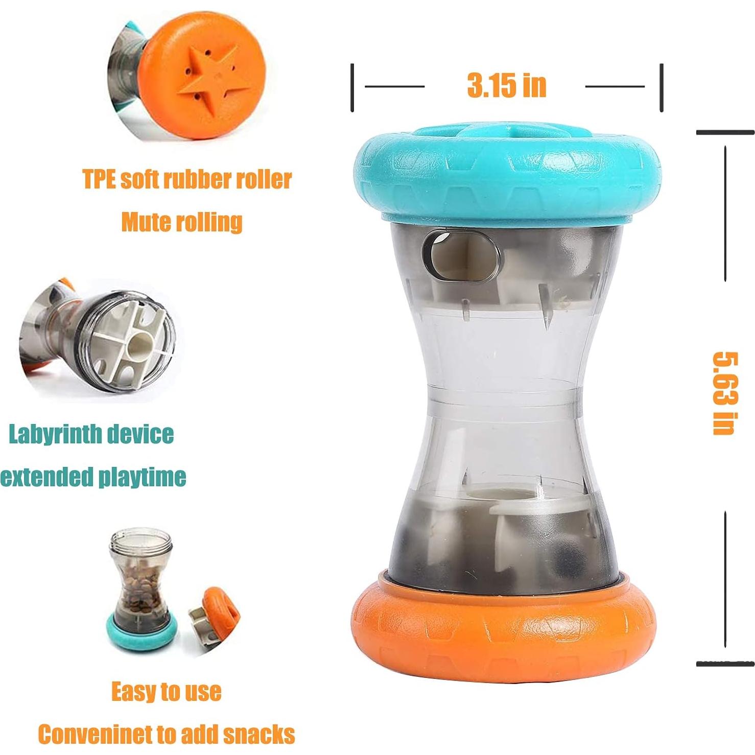 Juguete dispensador de golosinas Aelflane para perros 8x8x14cm