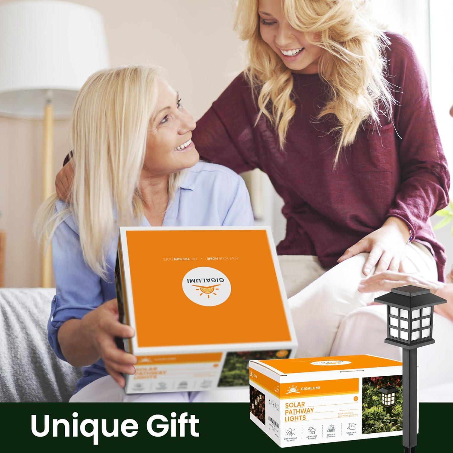 Luces Solares Gigalumi 12 LED Impermeables para Jardín