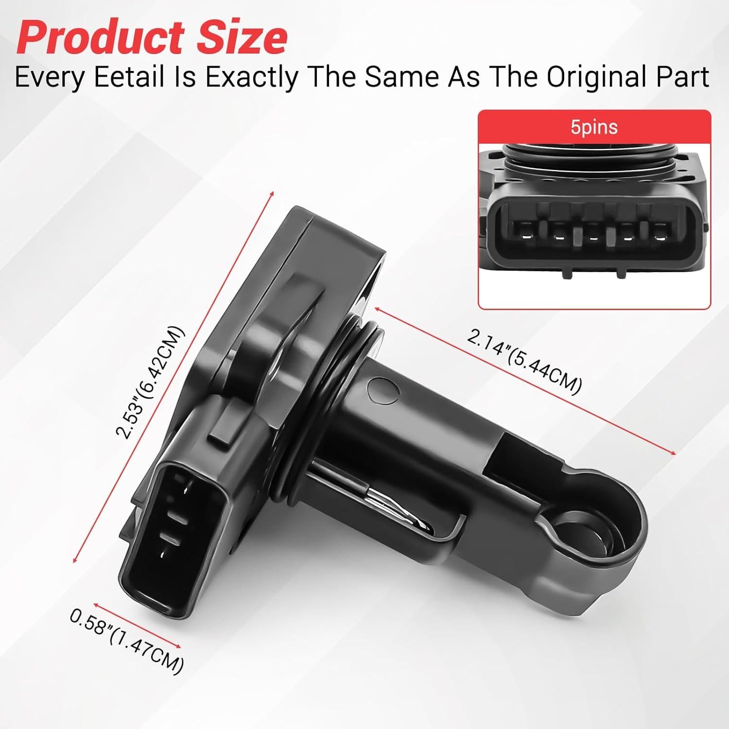 Sensor de Flujo de Aire Masivo Keriolee 22204-21010 Compatible