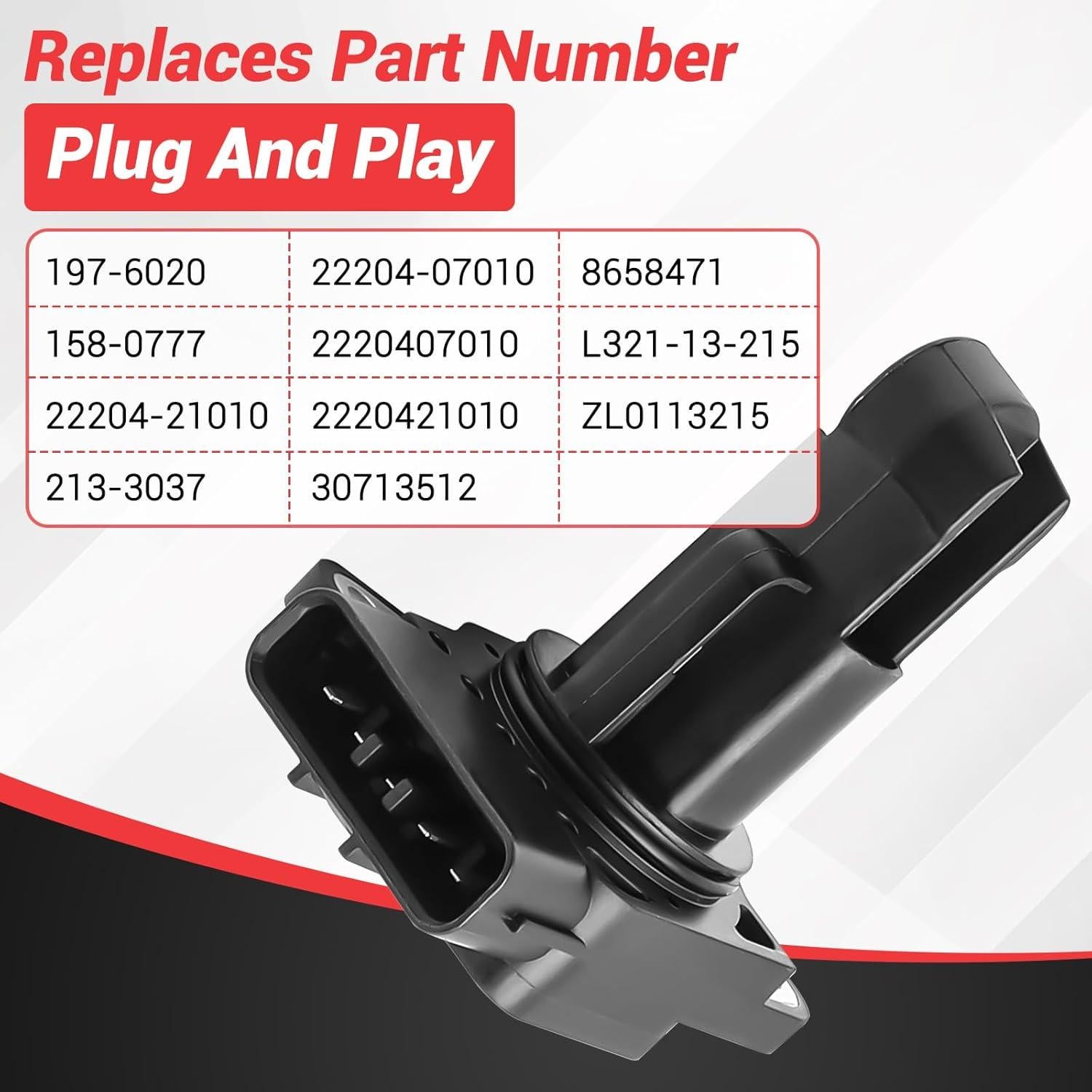 Sensor de Flujo de Aire Masivo Keriolee 22204-21010 Compatible