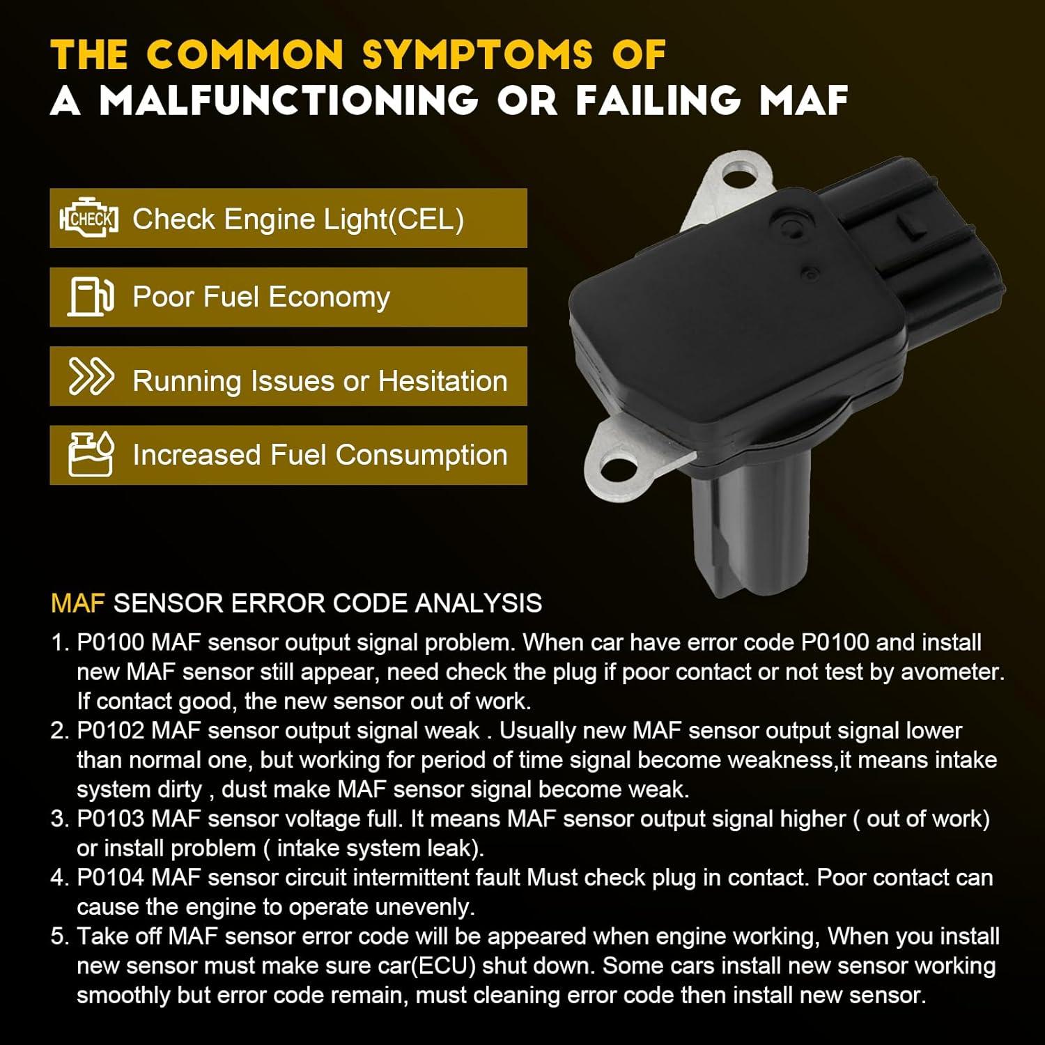 Sensor de Flujo de Aire Masivo OCPTY para Honda y Acura
