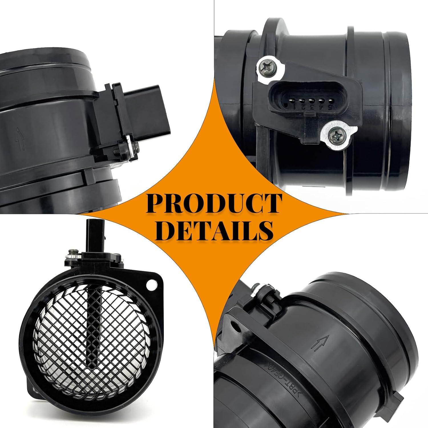 Sensor de Flujo de Aire Masivo Pleoos 06J906461B Compatible Audi VW