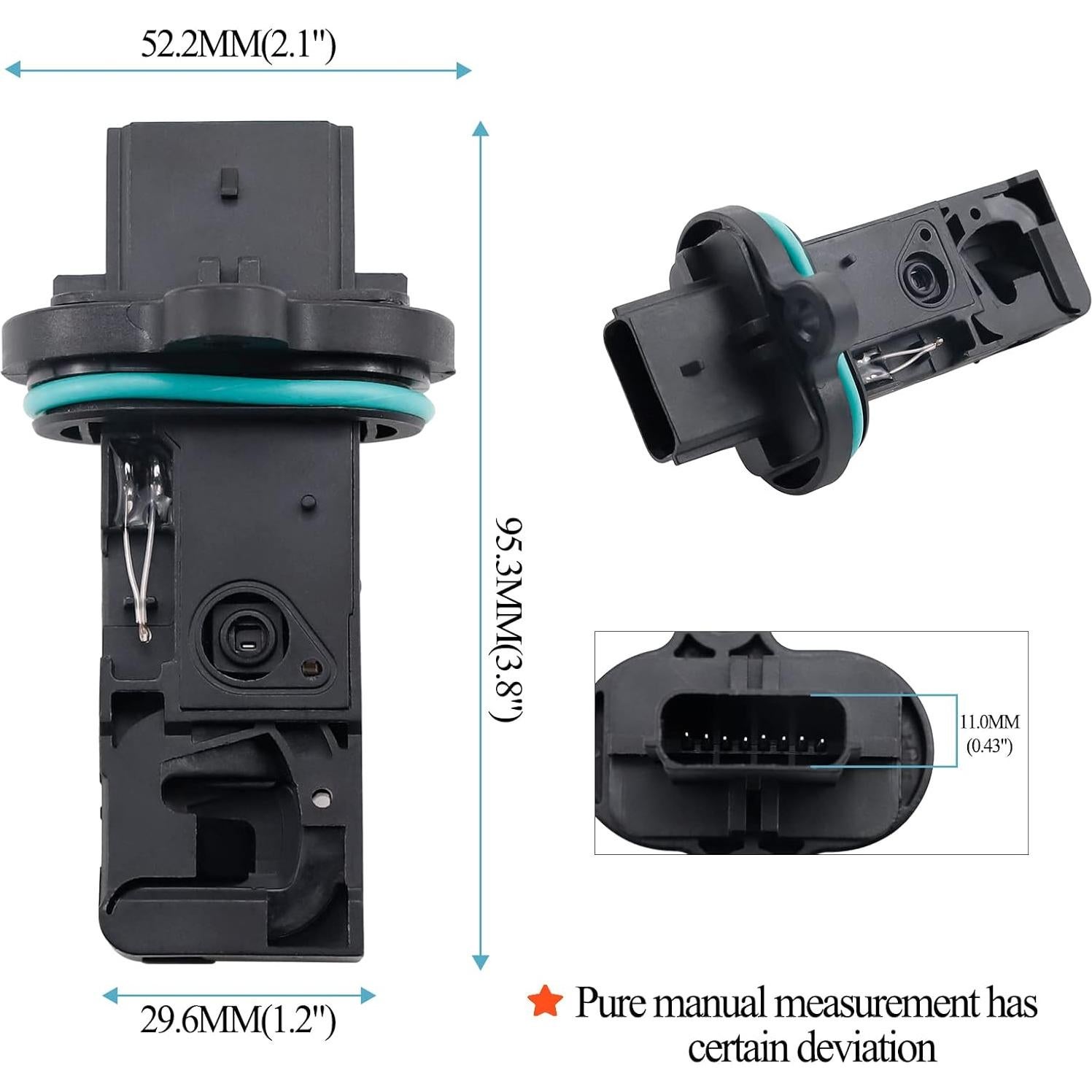 Sensor de Flujo de Aire Masivo MANATEE 12671624 Compatible