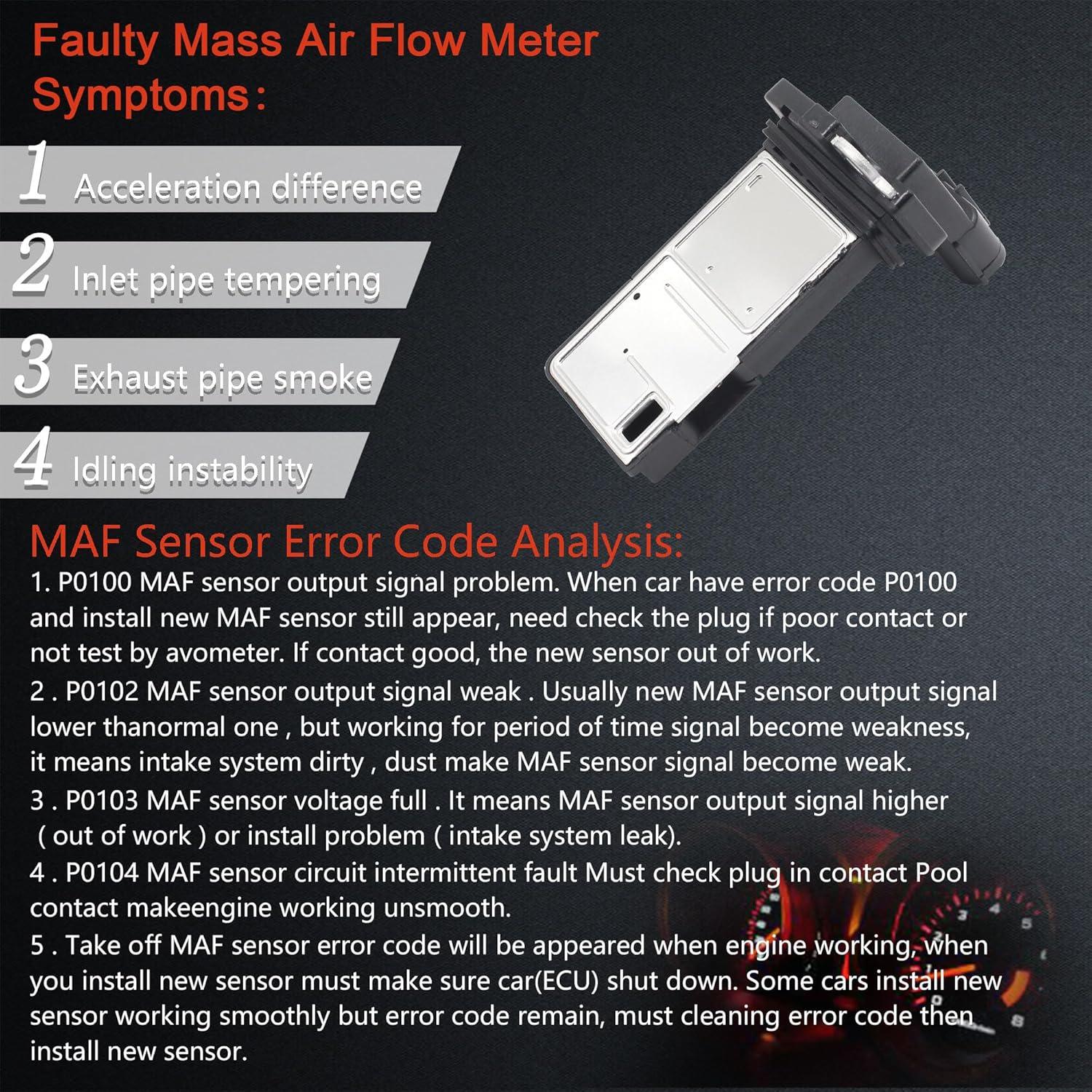 Sensor de flujo de aire masivo Effoexparts FFA319P para Honda y Acura