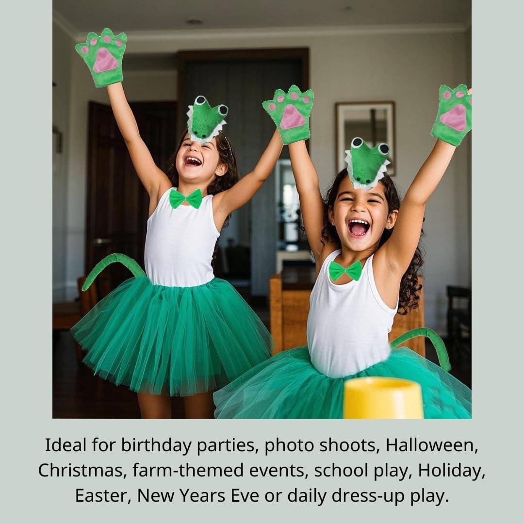 Disfraz de Cocodrilo Verde Kirei Sui para Niños 3-8 Años