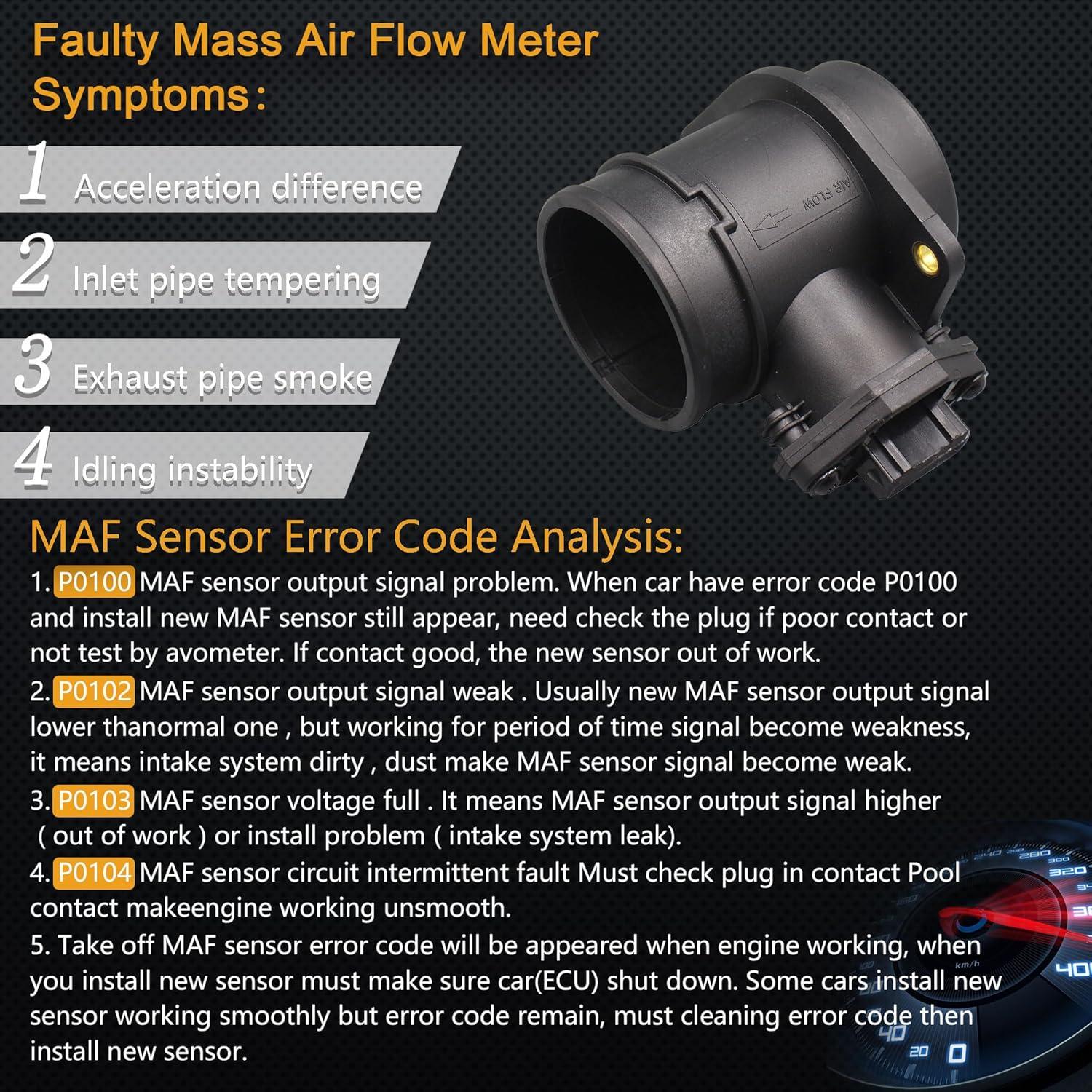 Sensor de Flujo de Aire Masivo Yezoauto HNA205 para Audi y VW