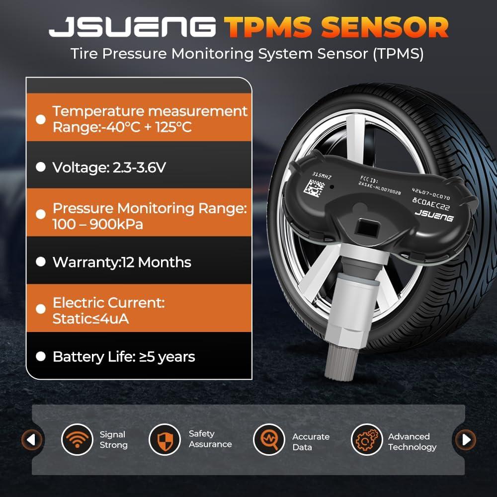Sensor TPMS Jsueng 426070C060 para Toyota Sequoia/Sienna/Tundra