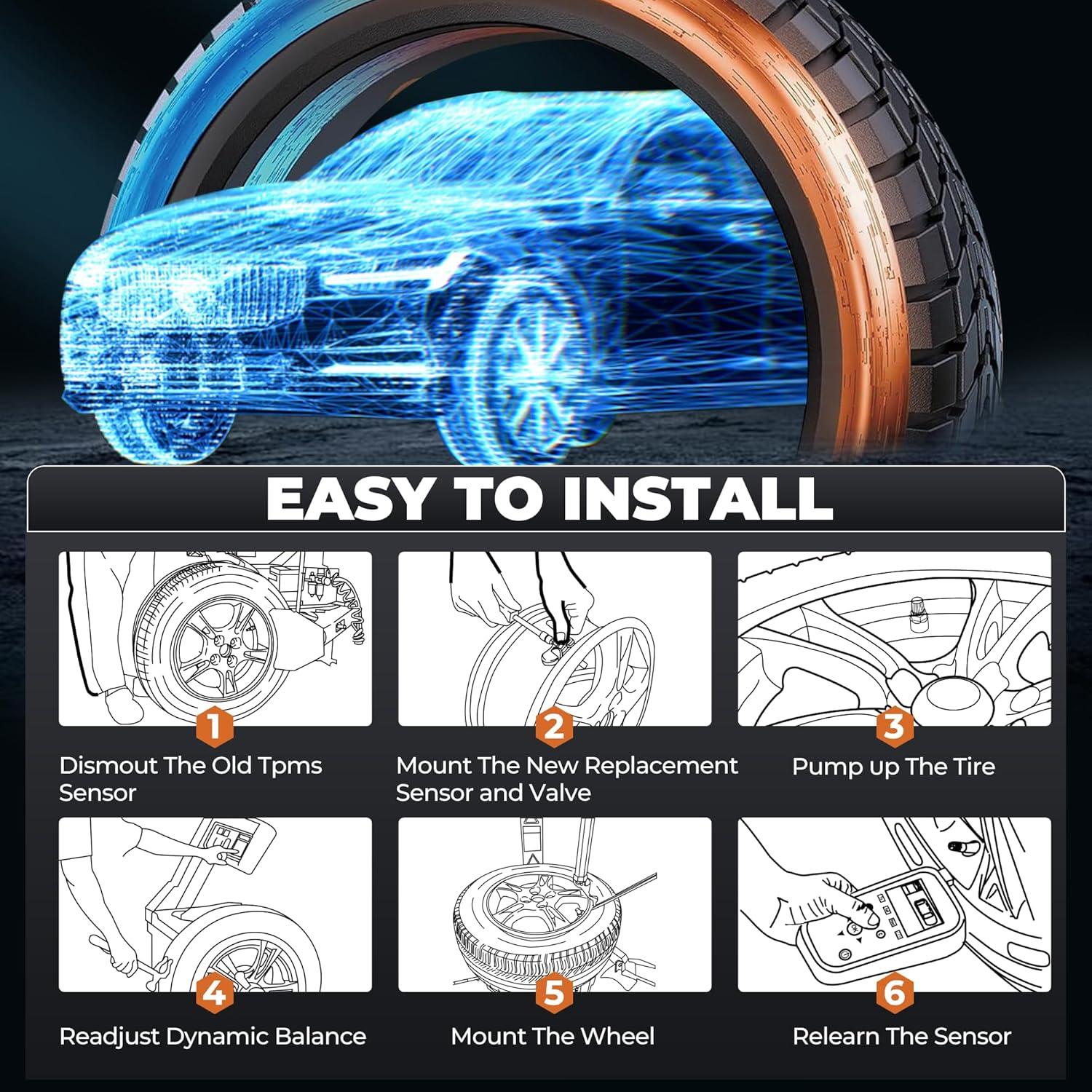 Sensor TPMS Jsueng 426070C060 para Toyota Sequoia/Sienna/Tundra