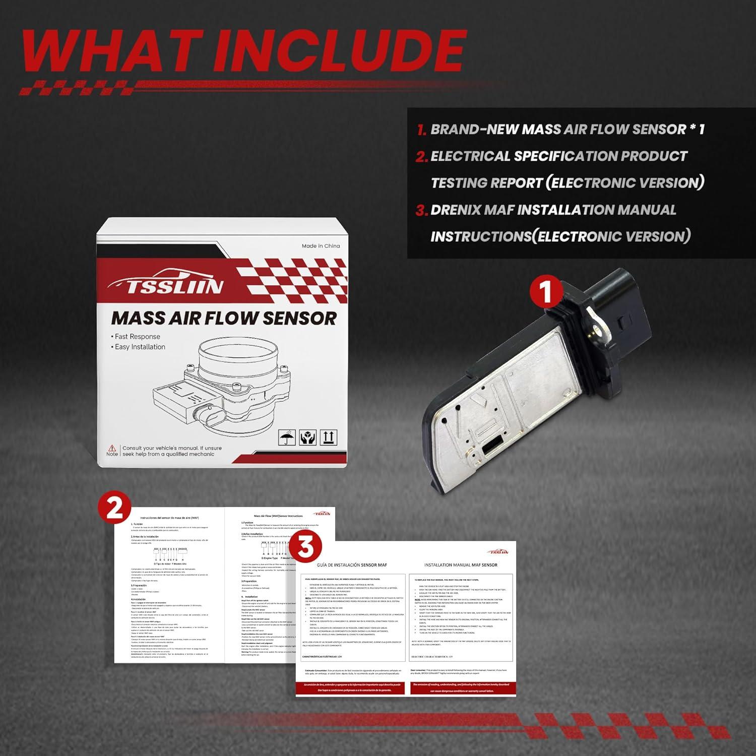 Sensor de Flujo de Aire Masivo TSSLIIN para Audi y VW
