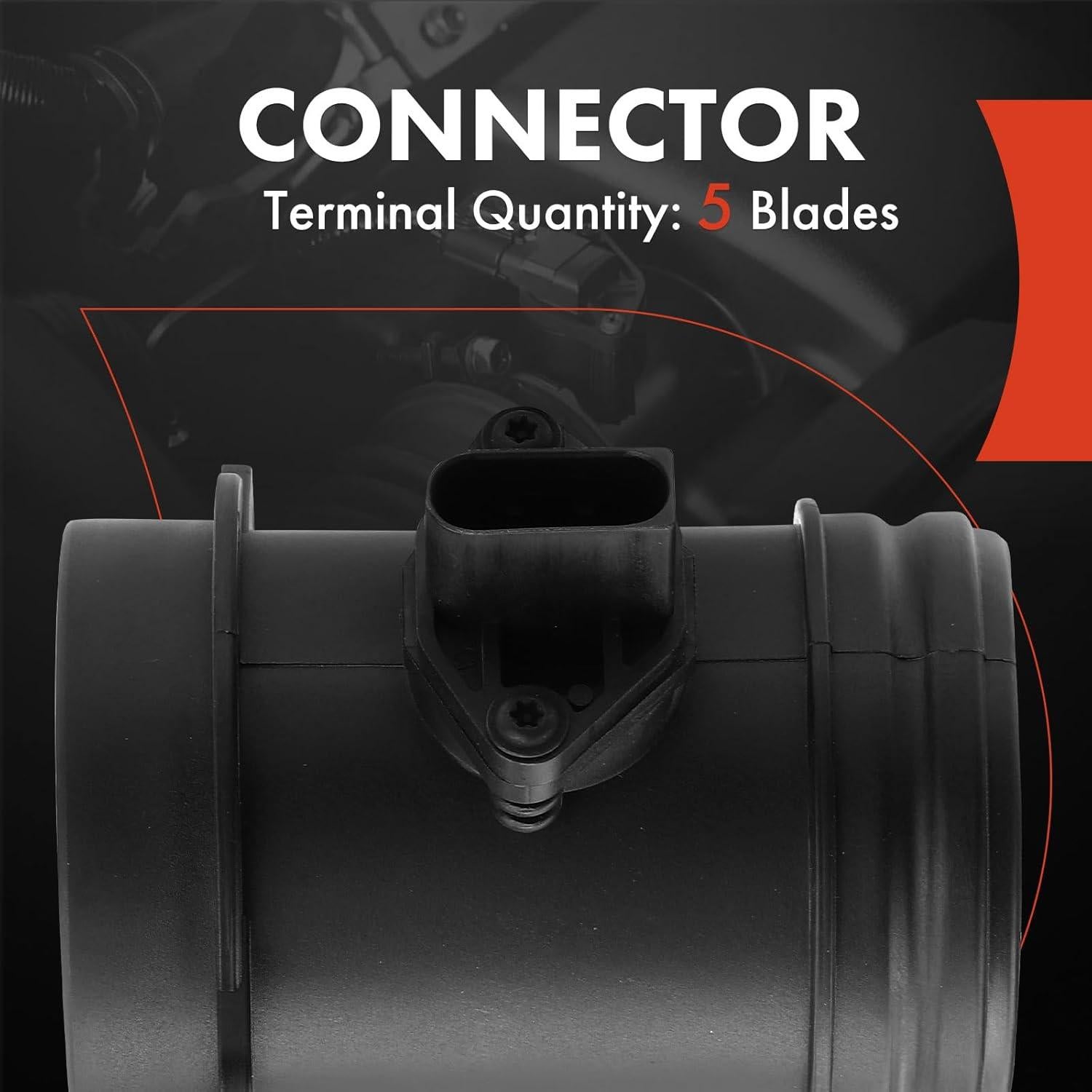 Sensor de Flujo de Aire Masivo A-Premium 5 Pines para Audi