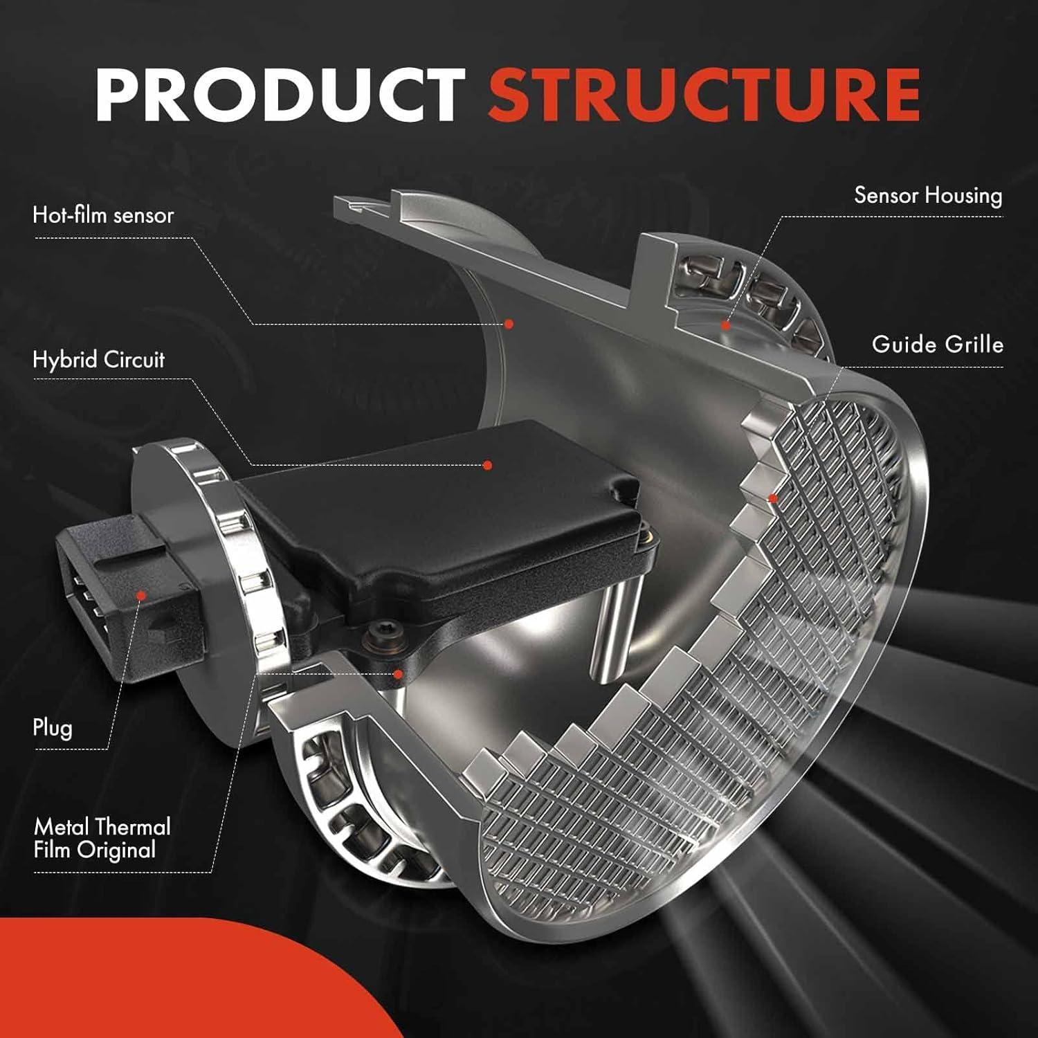 Sensor de Flujo de Aire Masivo A-Premium 5 Pines para Audi