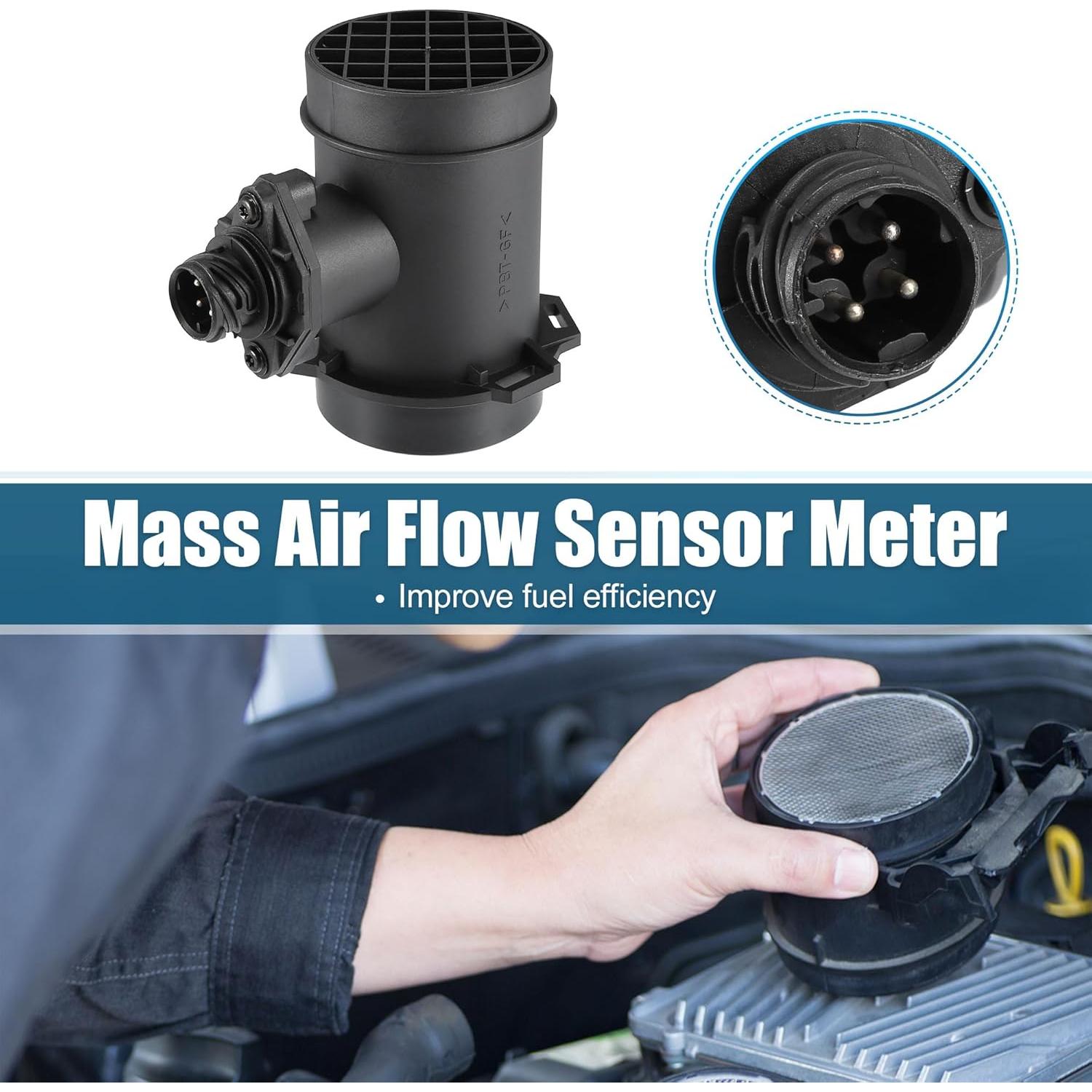 Sensor de Flujo de Aire Masivo uxcell 13621747155 para BMW