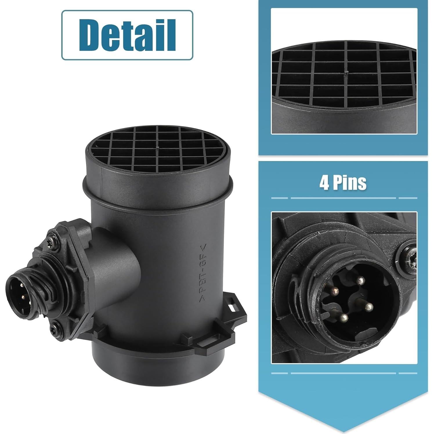 Sensor de Flujo de Aire Masivo uxcell 13621747155 para BMW