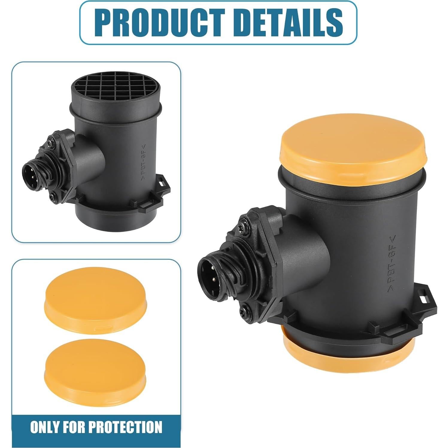 Sensor de Flujo de Aire Masivo uxcell 13621747155 para BMW