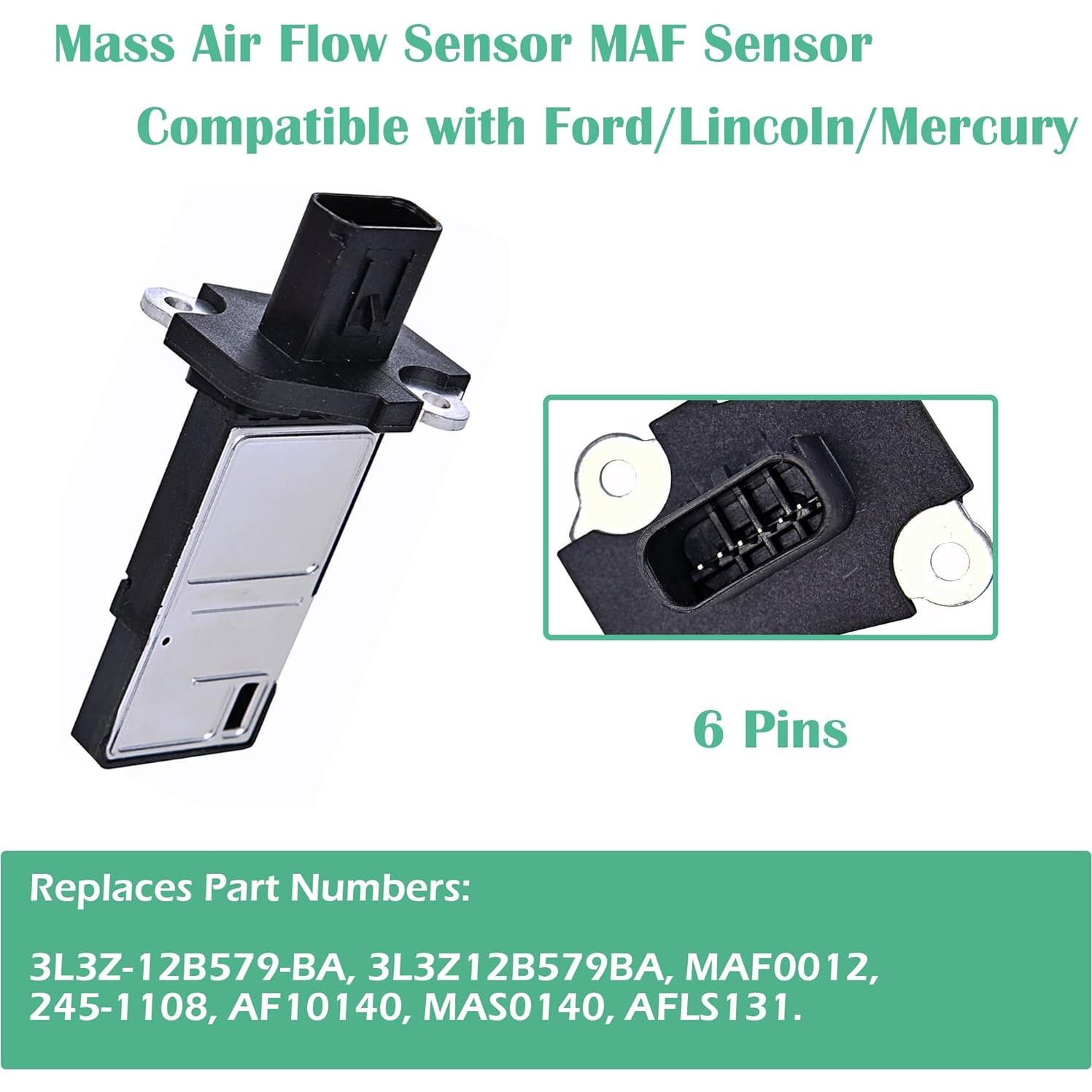 Sensor de Flujo de Aire Masivo RICH AUTO MAF0012 para Ford
