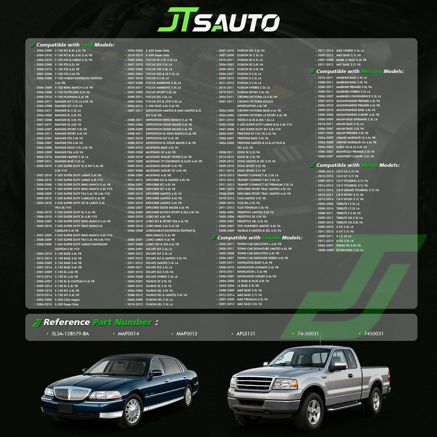 Sensor de Flujo de Aire Masivo JTSAUTO 3L3A-12B579-BA