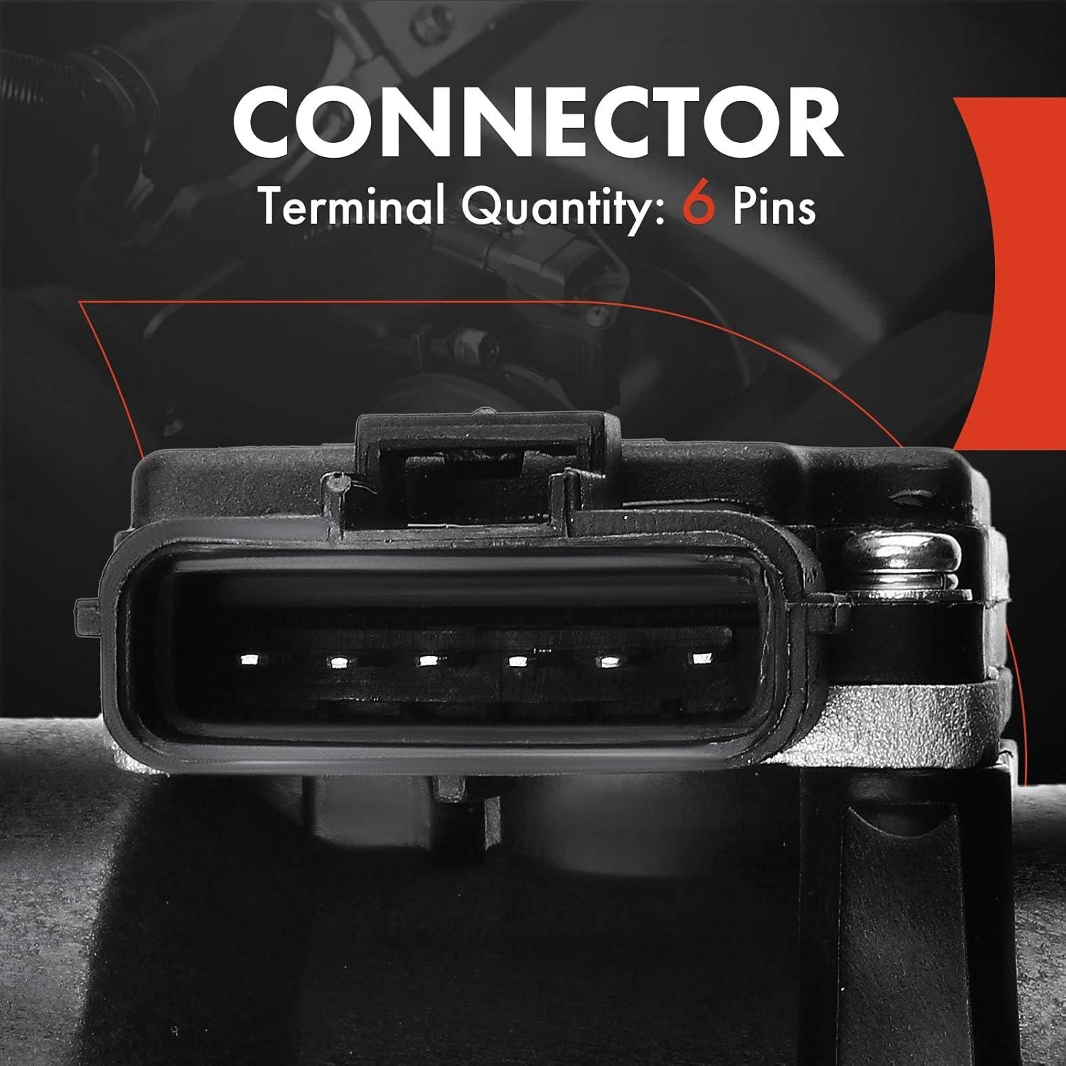 Sensor de Flujo de Aire Masivo A-Premium 6 Pines para Ford