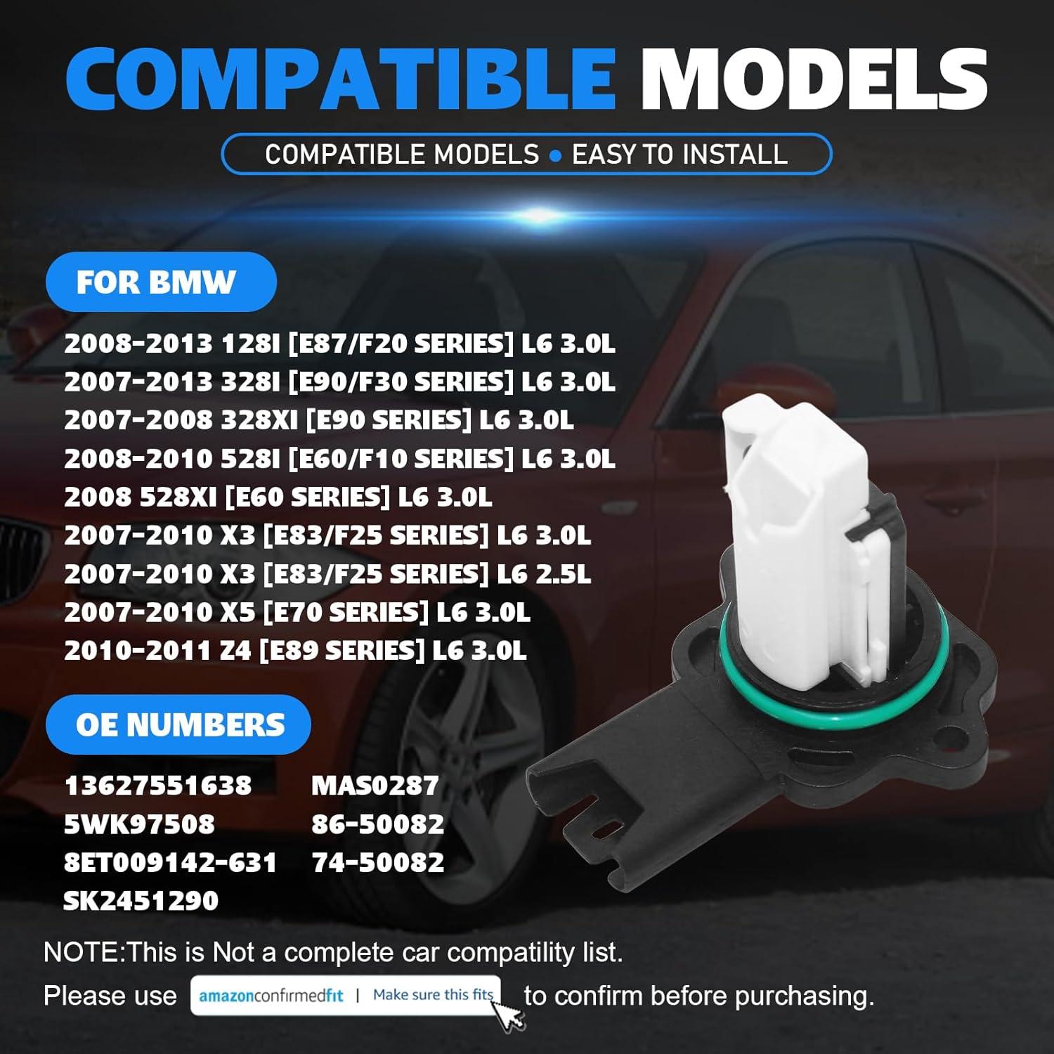 Sensor de flujo de aire MAF JADRANCI 5WK97508 para BMW