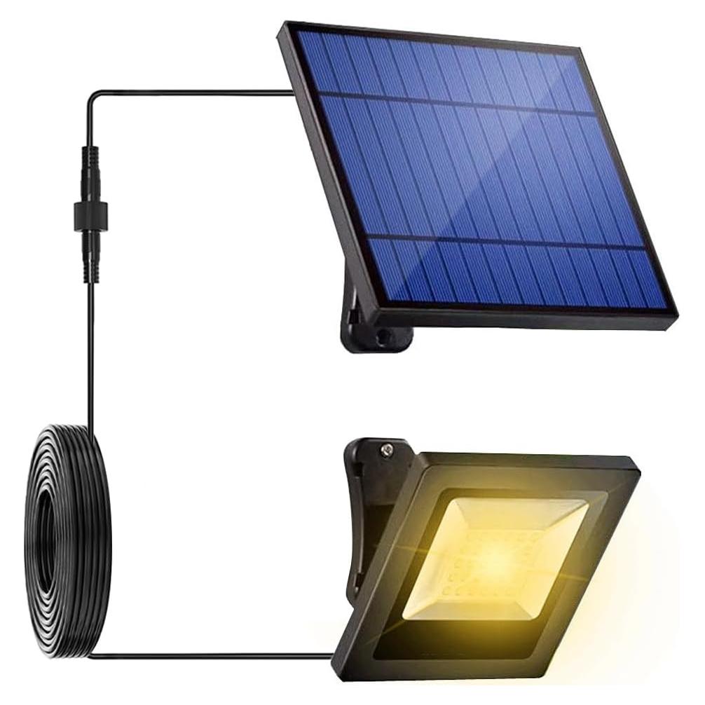 Foco Solar LED Ousam 3000K Impermeable 5M para Exterior