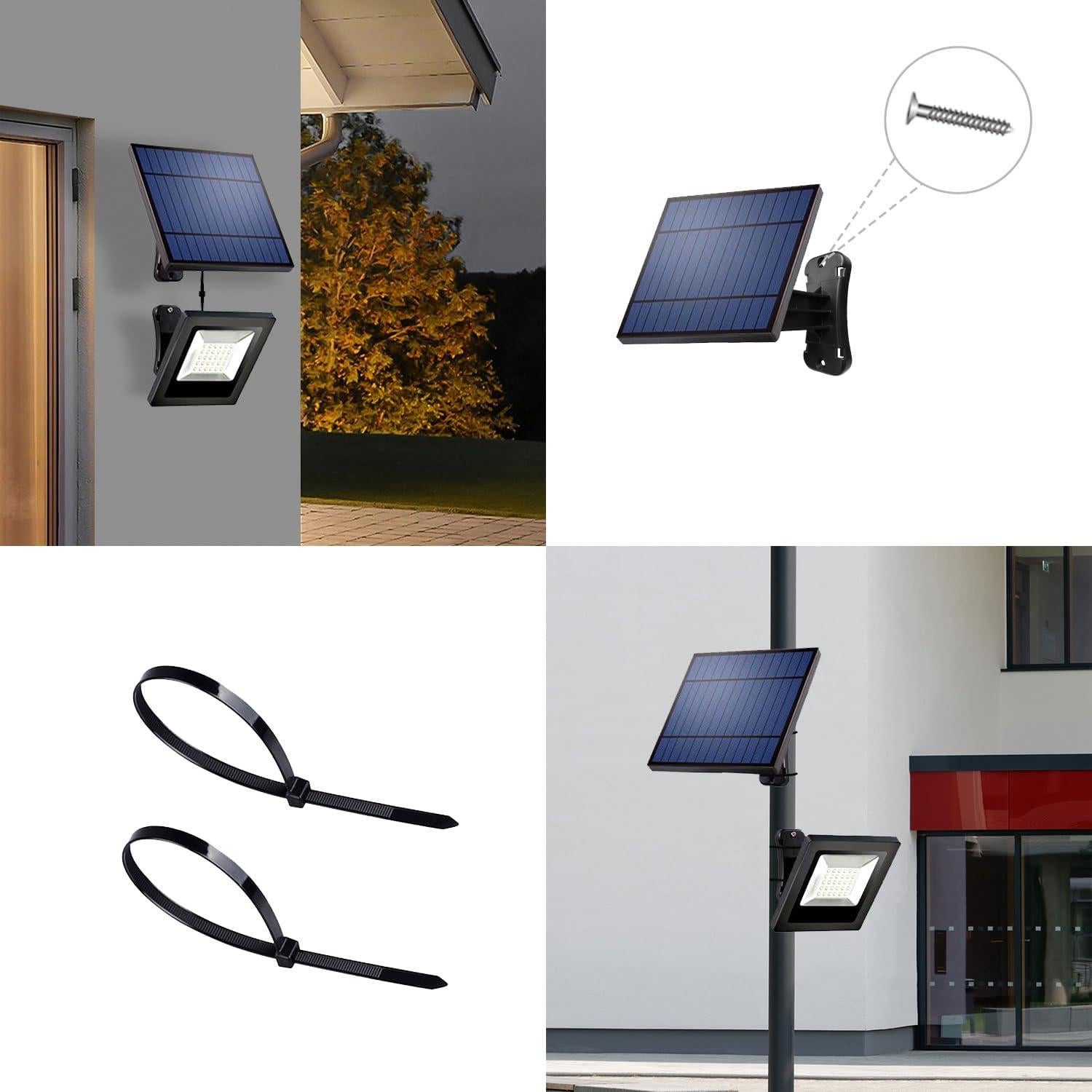 Foco Solar LED Ousam 3000K Impermeable 5M para Exterior