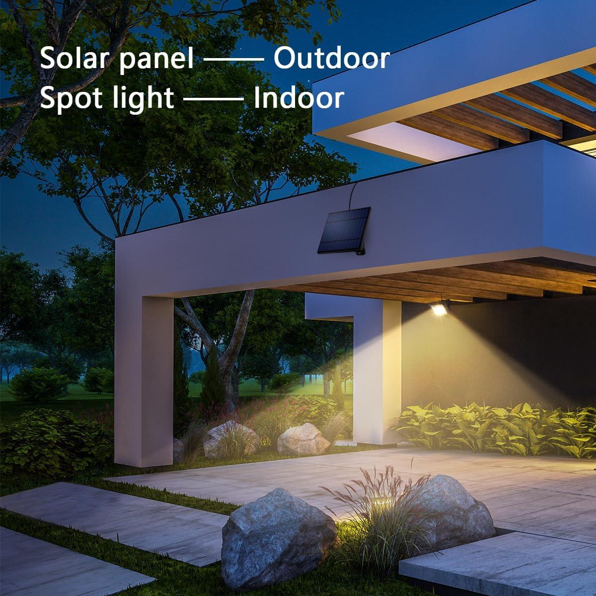 Foco Solar LED Ousam 3000K Impermeable 5M para Exterior