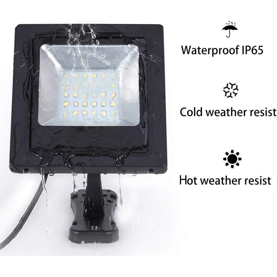 Foco Solar LED Ousam 3000K Impermeable 5M para Exterior