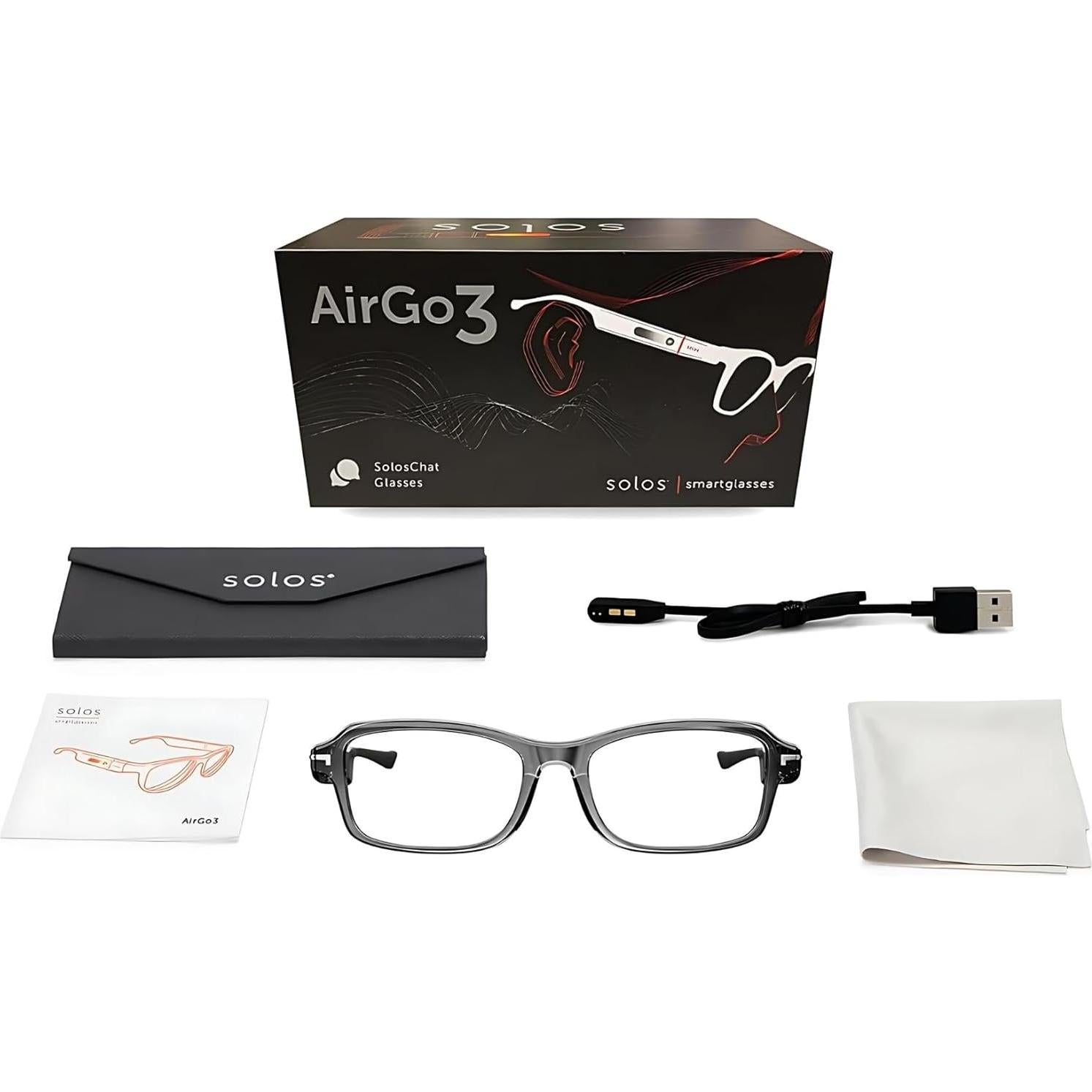 Gafas Inteligentes SOLOS AirGo 3 Argon 13 | Gris Brillante