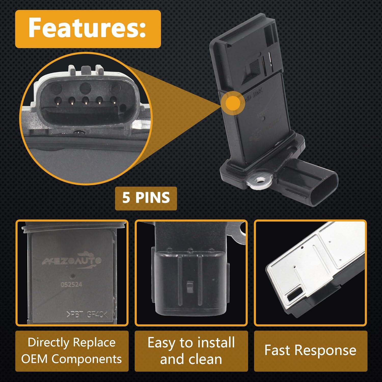 Sensor de Flujo de Aire Masivo Yezoauto HNA314P para Toyota