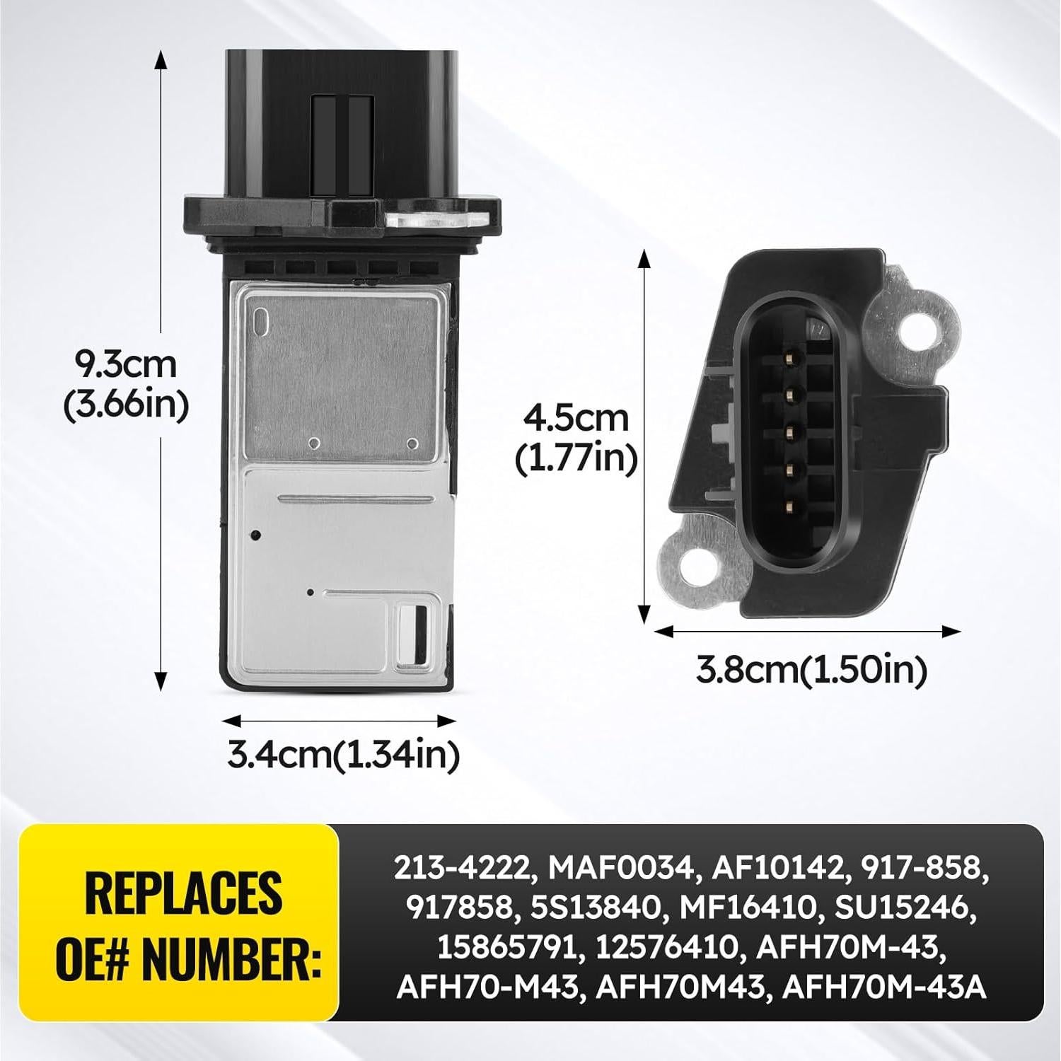 Sensor de flujo de aire masivo C-Tzu 213-4222 compatible Buick, Chevrolet